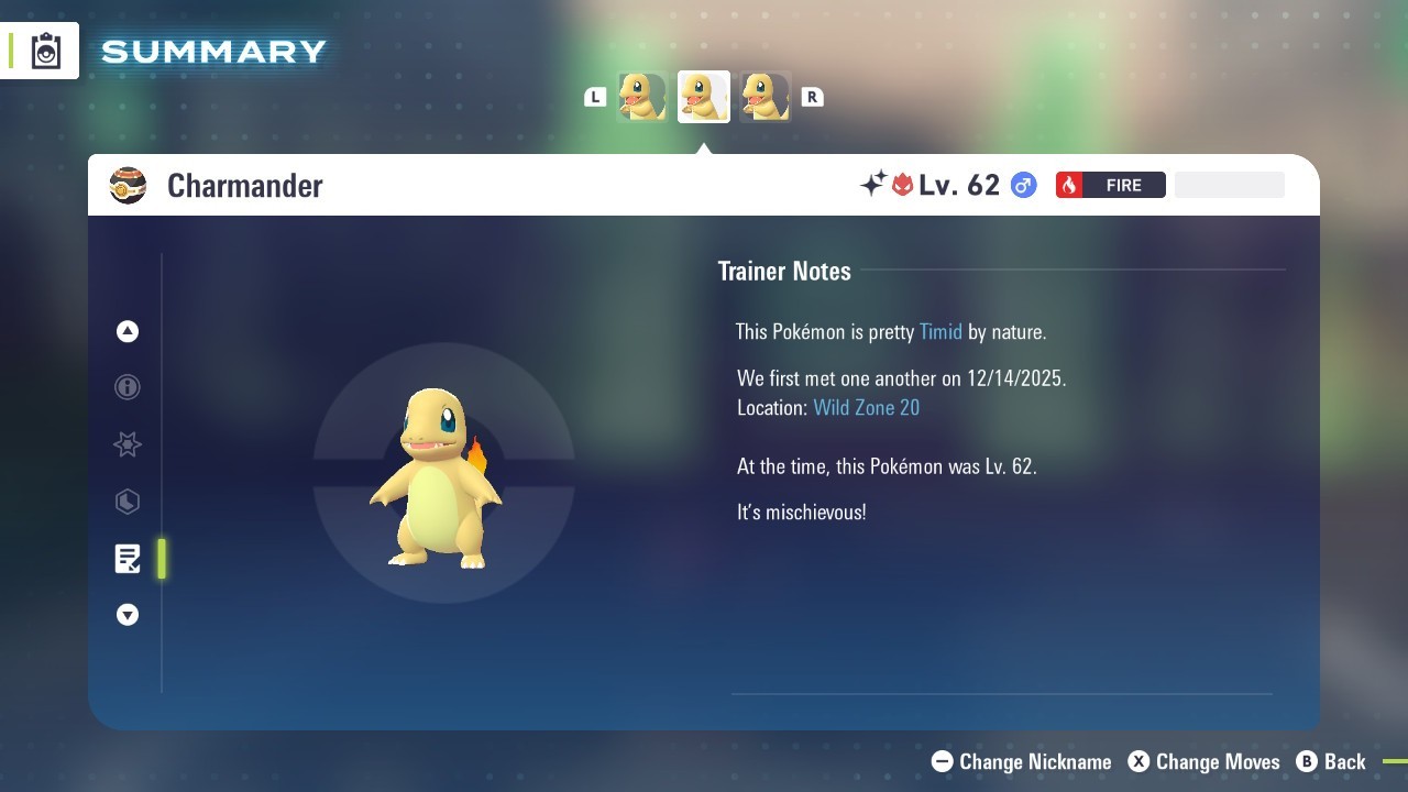 ✨Shiny Alpha Charmander 6IV – Max EVs- Pokemon Legends ZA – FREE Masterball