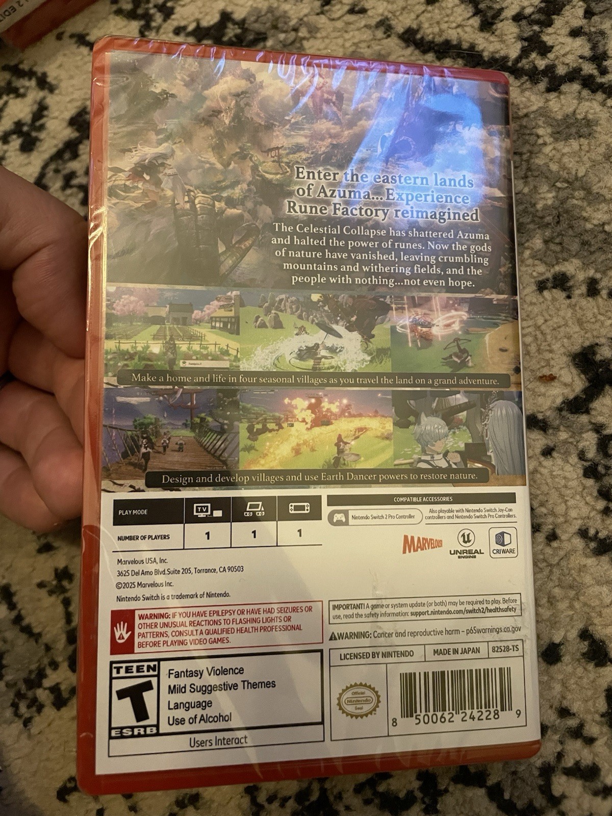 Rune Factory: Guardians of Azuma – Nintendo Switch 2 – Brand NEW Factory Sealed