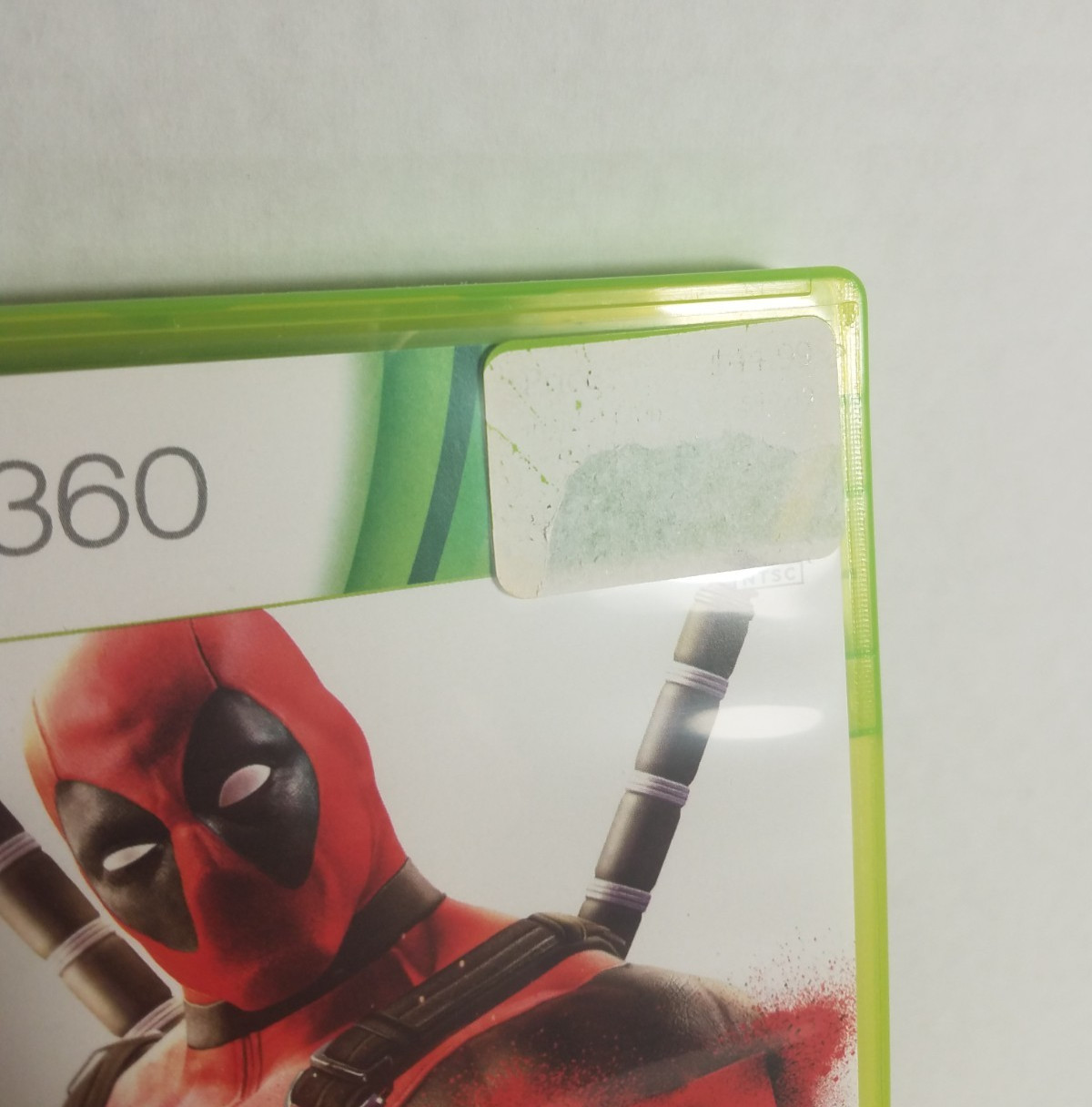 Deadpool Xbox 360 Case Manual Disk Marvel Activision