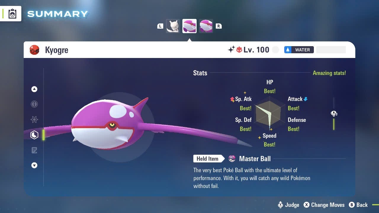 ✨SHINY ALPHA KYOGRE EVENT✨MAX 6IV EV⭐POKEMON LEGENDS ZA