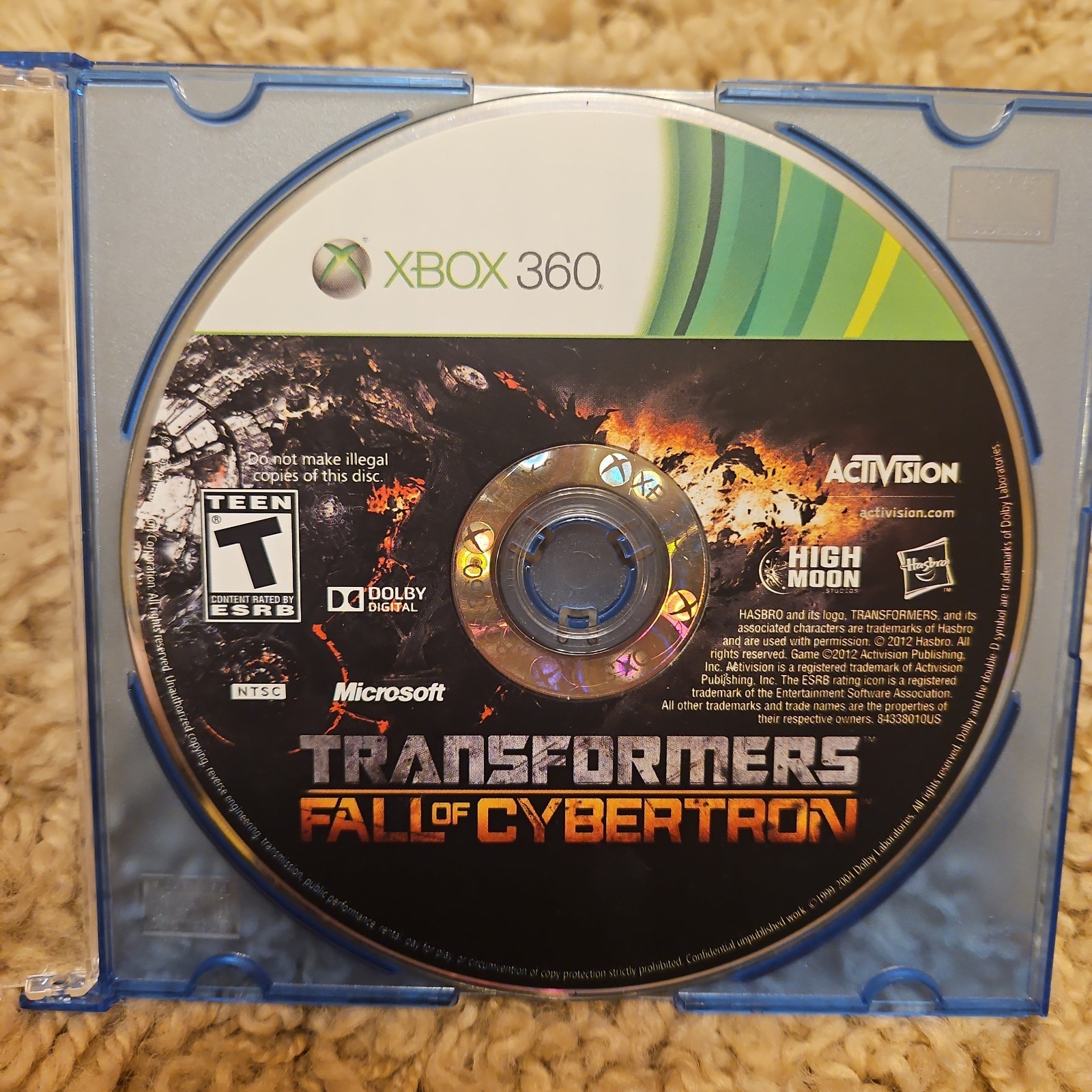 Transformers: Fall of Cybertron Disc + Guide Bundle (Microsoft Xbox 360, 2012)