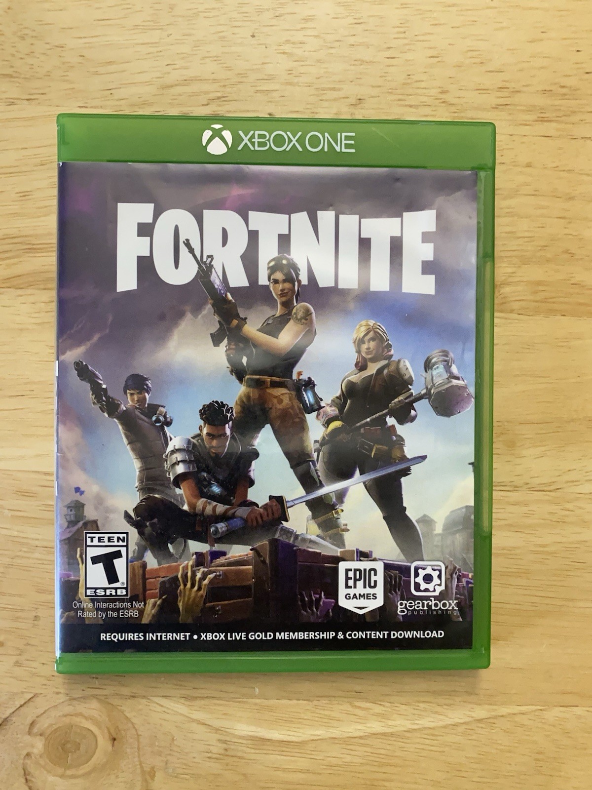 Fortnite (Microsoft Xbox One, 2017) No Inserts, Epic Games Physical Disc