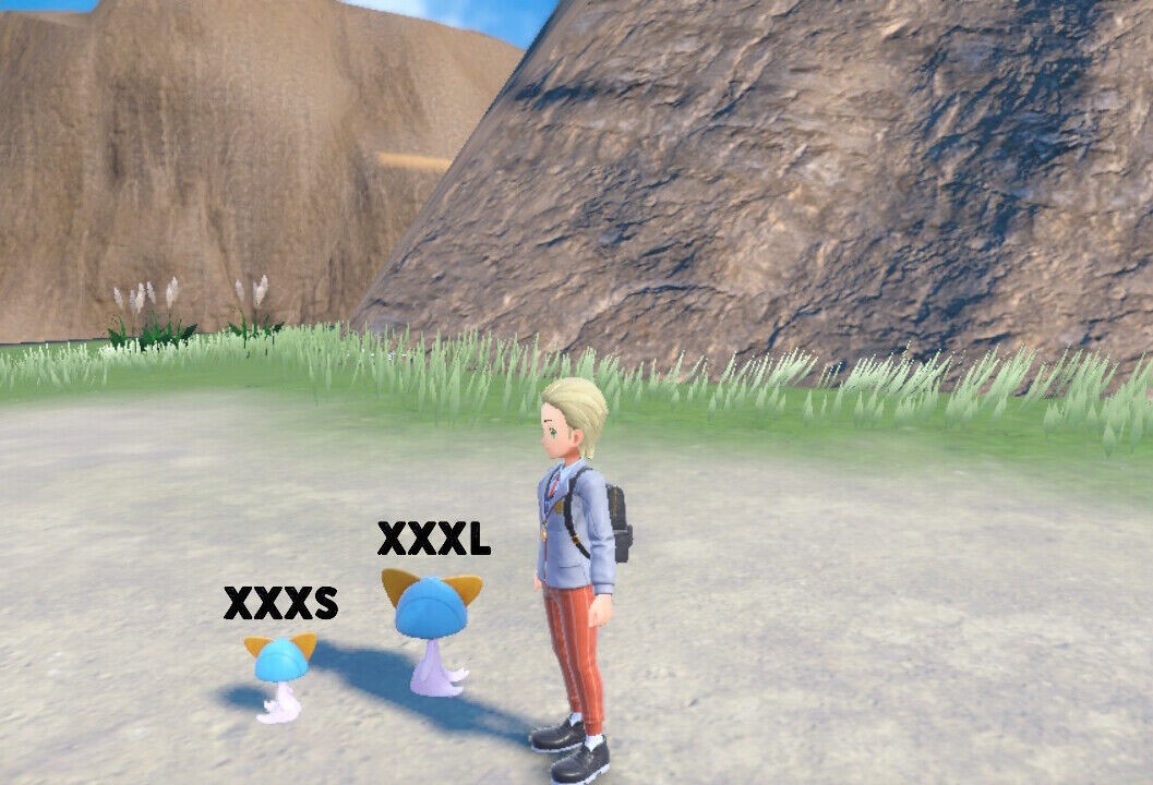 MALE Ralts XXXL Shiny Egg Lv. 1 6IV Jumbo Alpha Size Pokemon Scarlet Violet SV