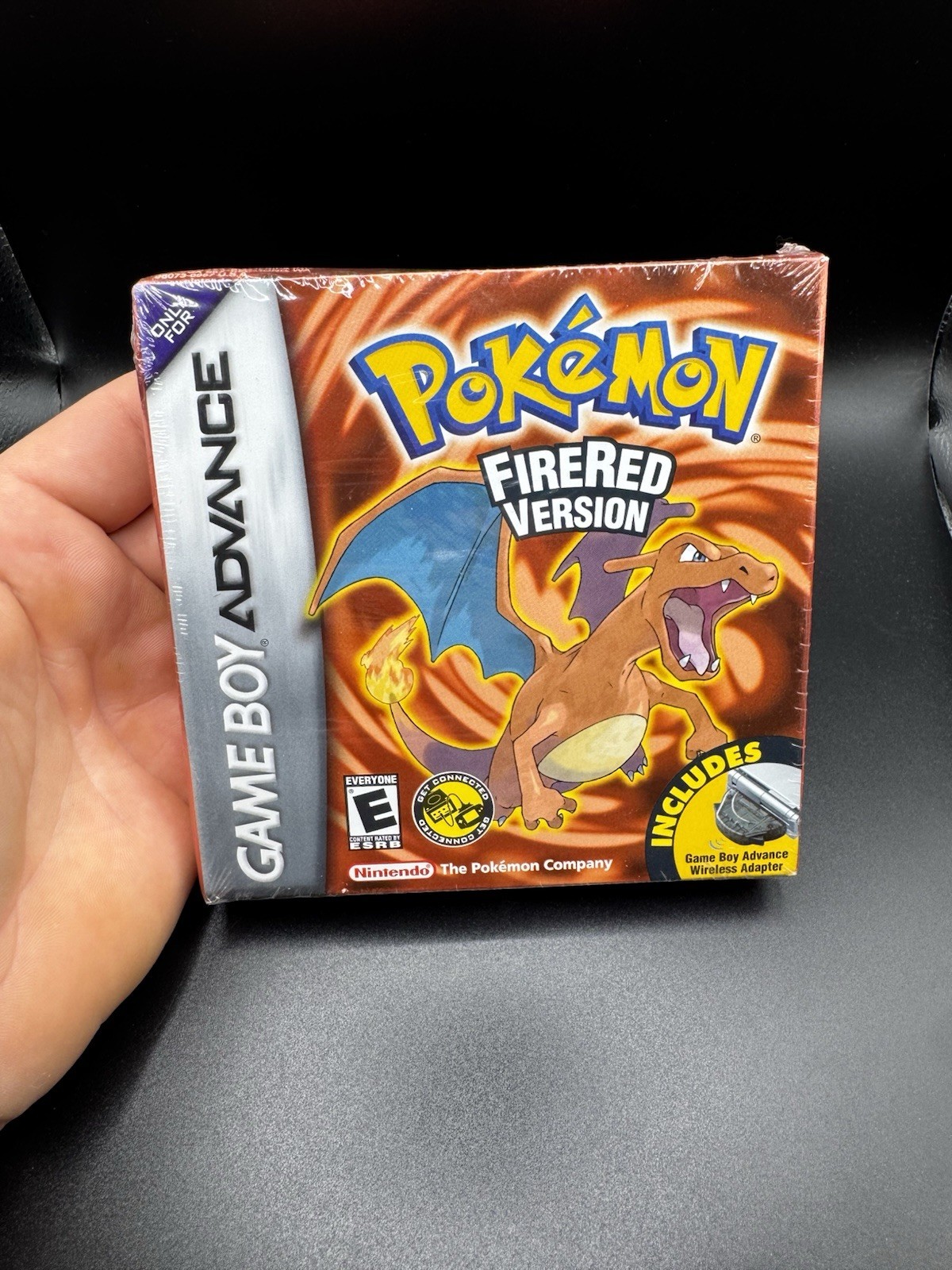 SEALED FIRERED Gameboy Advanced Pokemon with Wireless Adapter