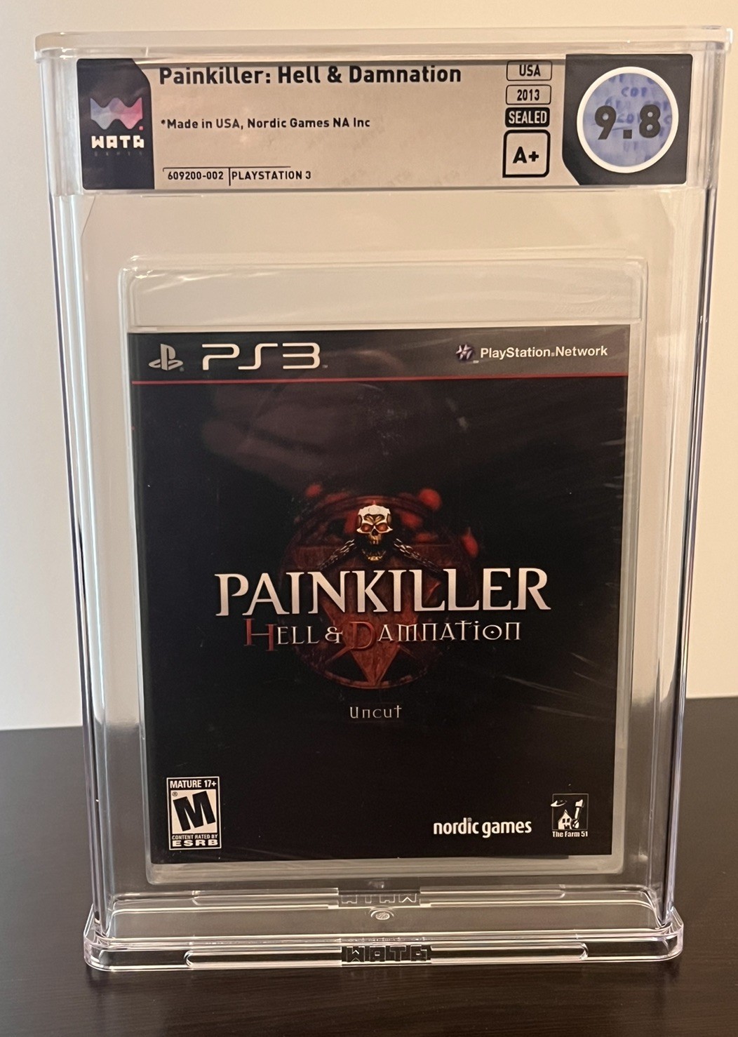 Painkiller Hell & Damnation PS3 Graded WATA 9.8 A+ POP 1 Original First Edition