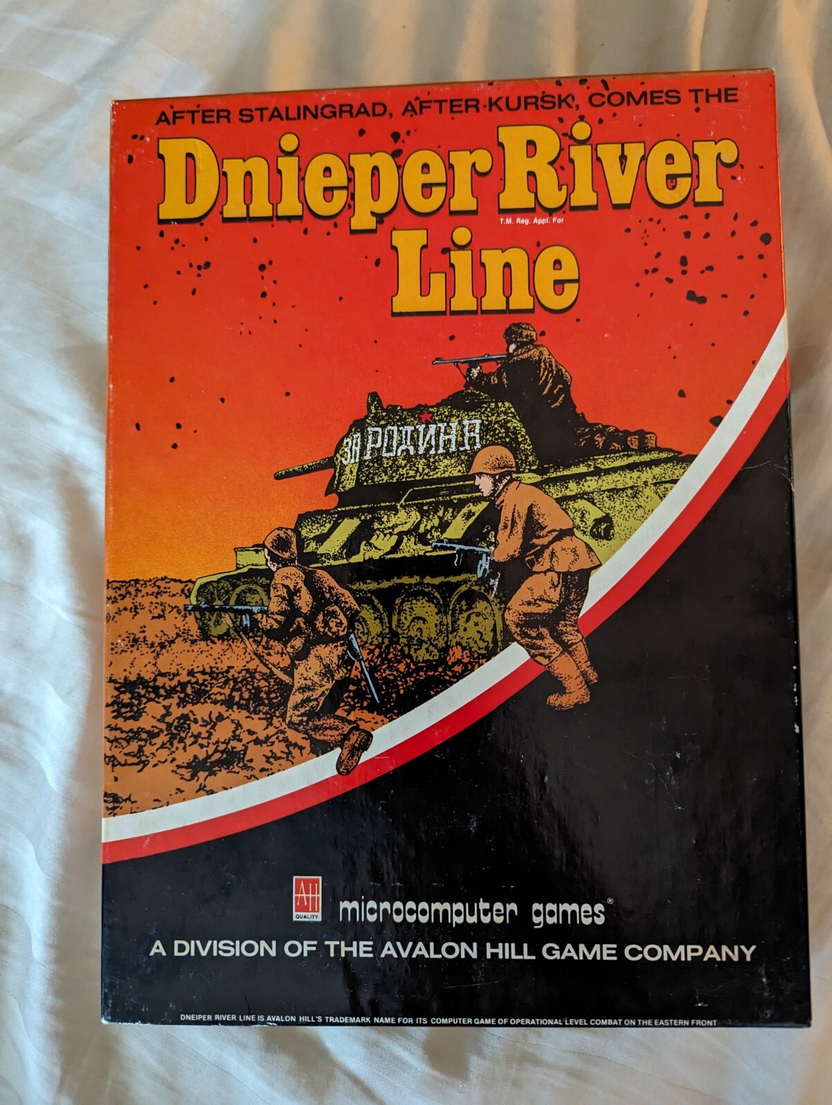 Dnieper River Line Computer Game Avalon Hill Apple II 48k Punched Complete HTF