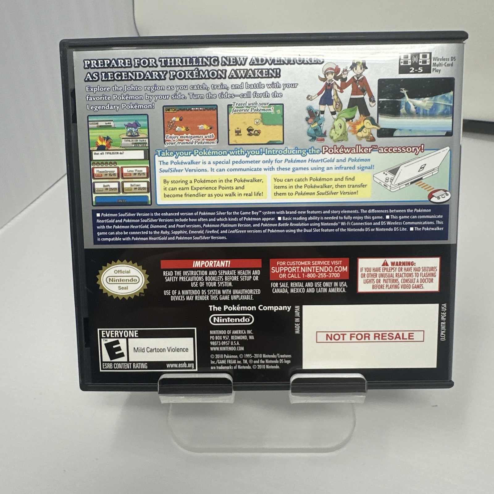 Pokemon SoulSilver Version (Nintendo DS) Authentic & Tested, No Manual