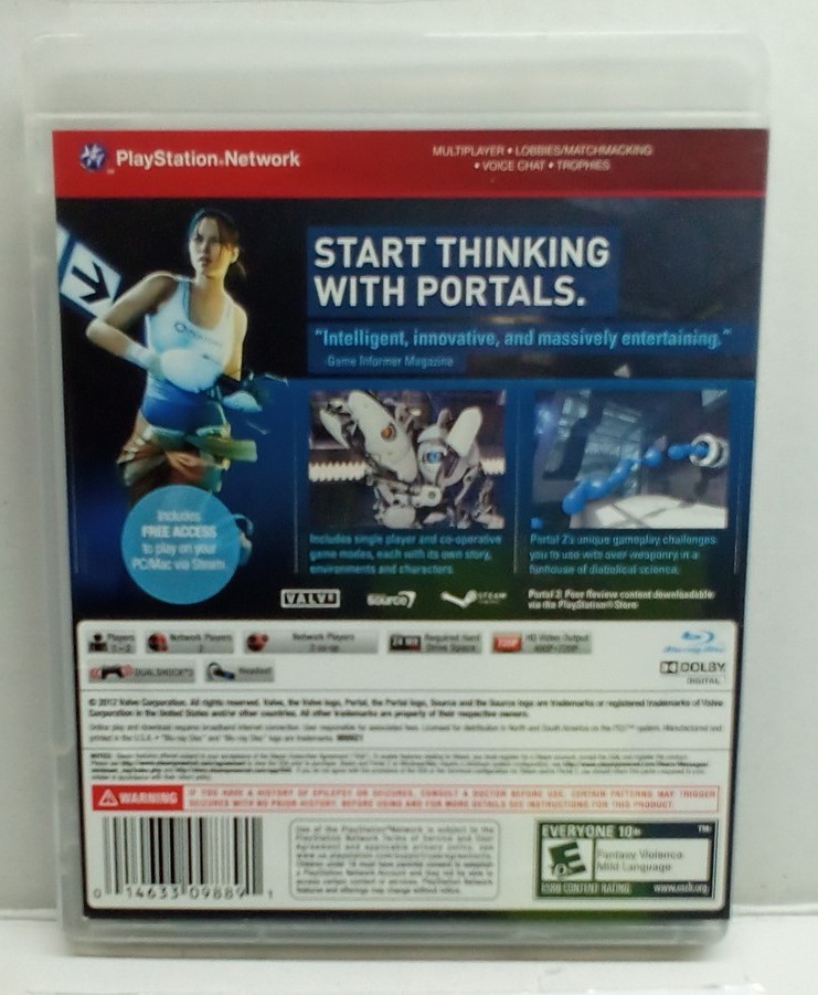 Portal 2 (PlayStation 3, 2011) Complete Tested Working – Free Ship