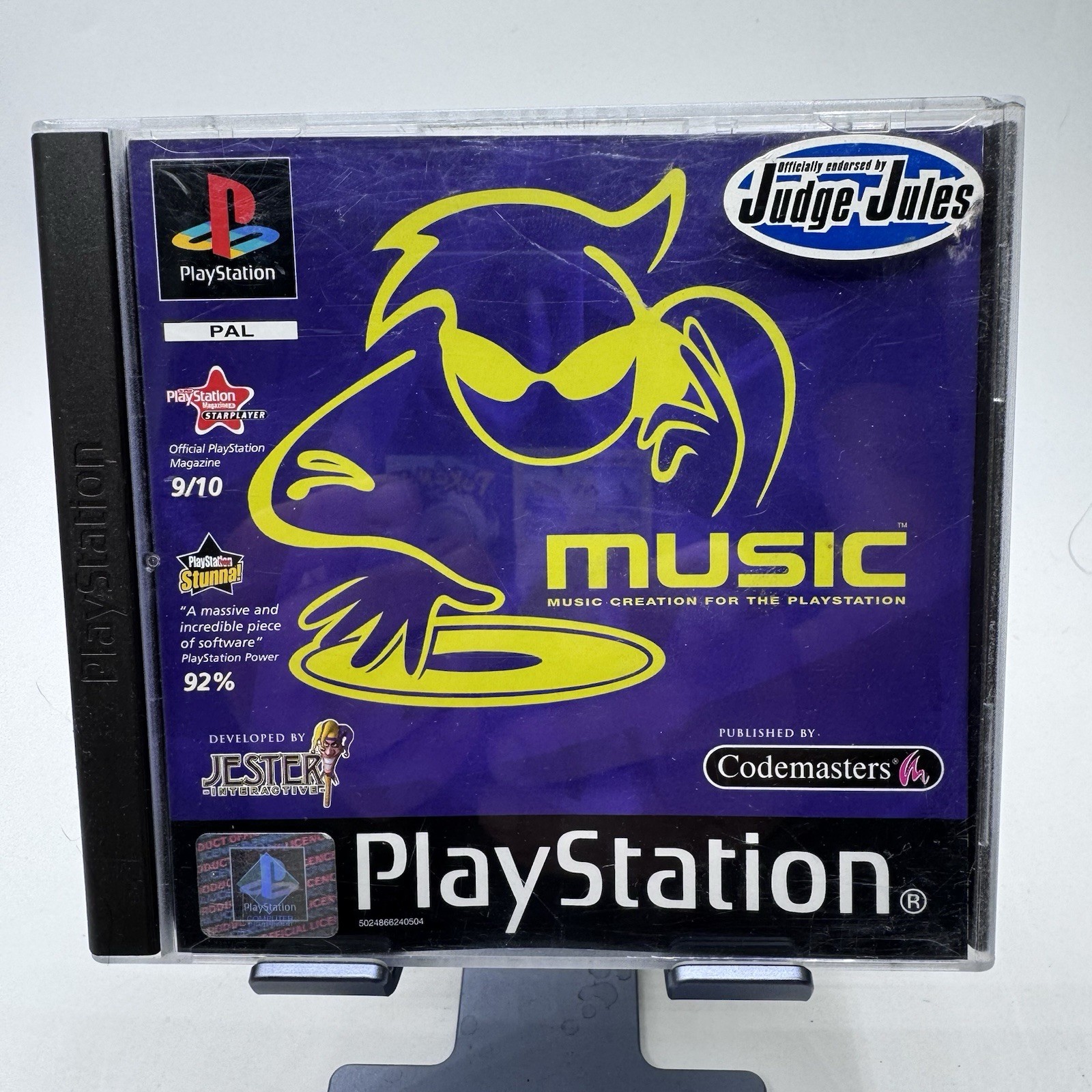 Music PS1 PAL PlayStation Codemasters Complete Manual Tested