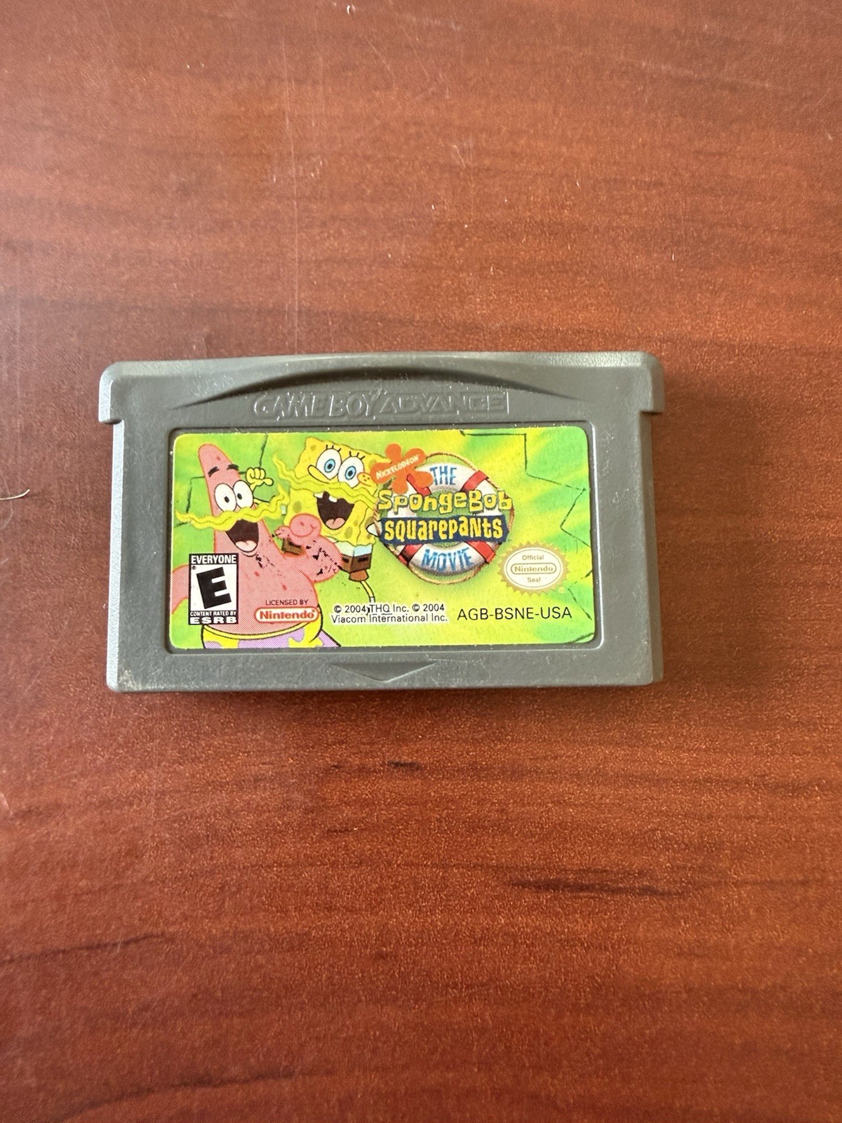 THQ The SpongeBob SquarePants Movie Nintendo Game Boy Advance GBA Game E 2004