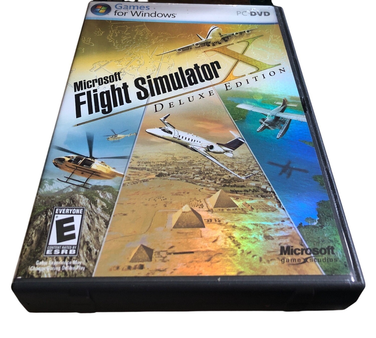 Microsoft Flight Simulator X Deluxe Edition PC DVD Game Manuals KEY