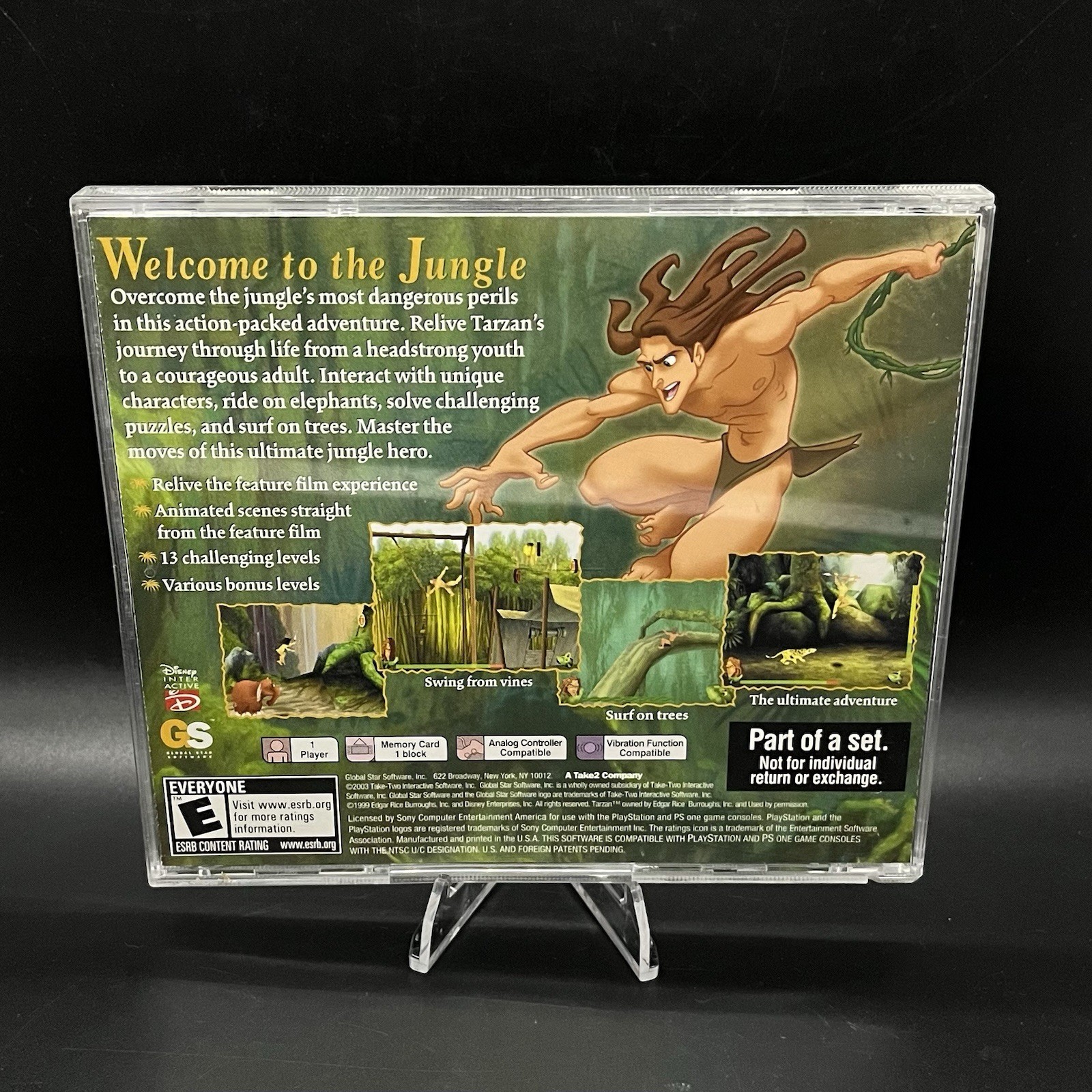 Playstation PS1 Disney’s Tarzan Game Collector’s Edition Complete CIB Tested