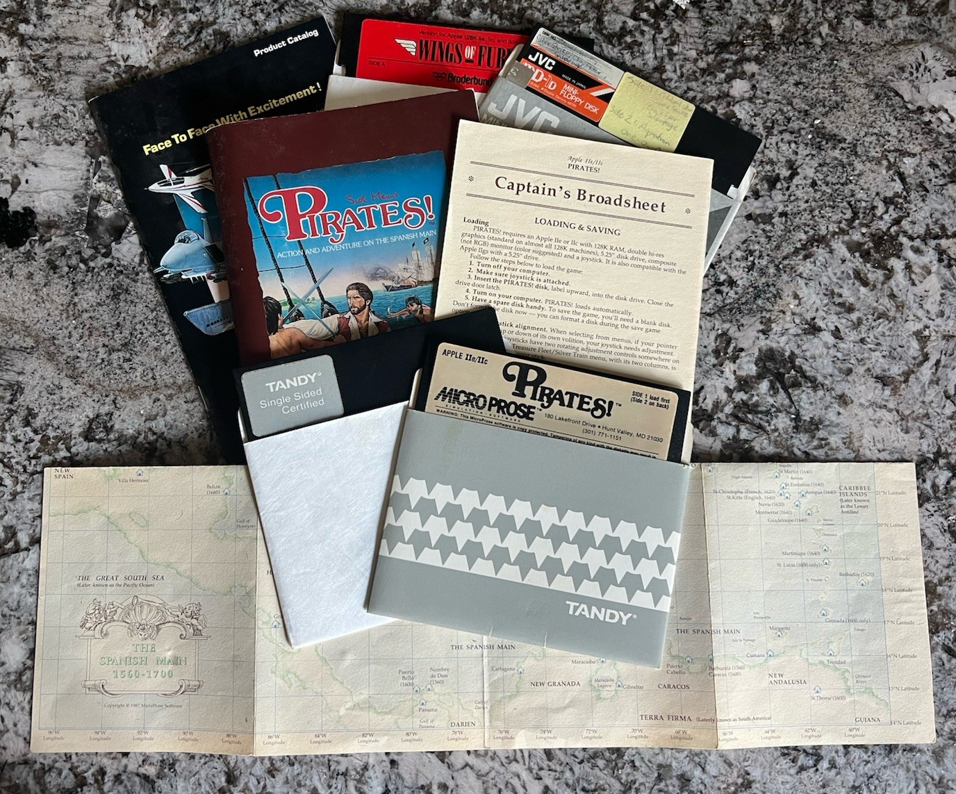 Pirates! Apple II PC Game – Complete – Untested + BONUS GAMES