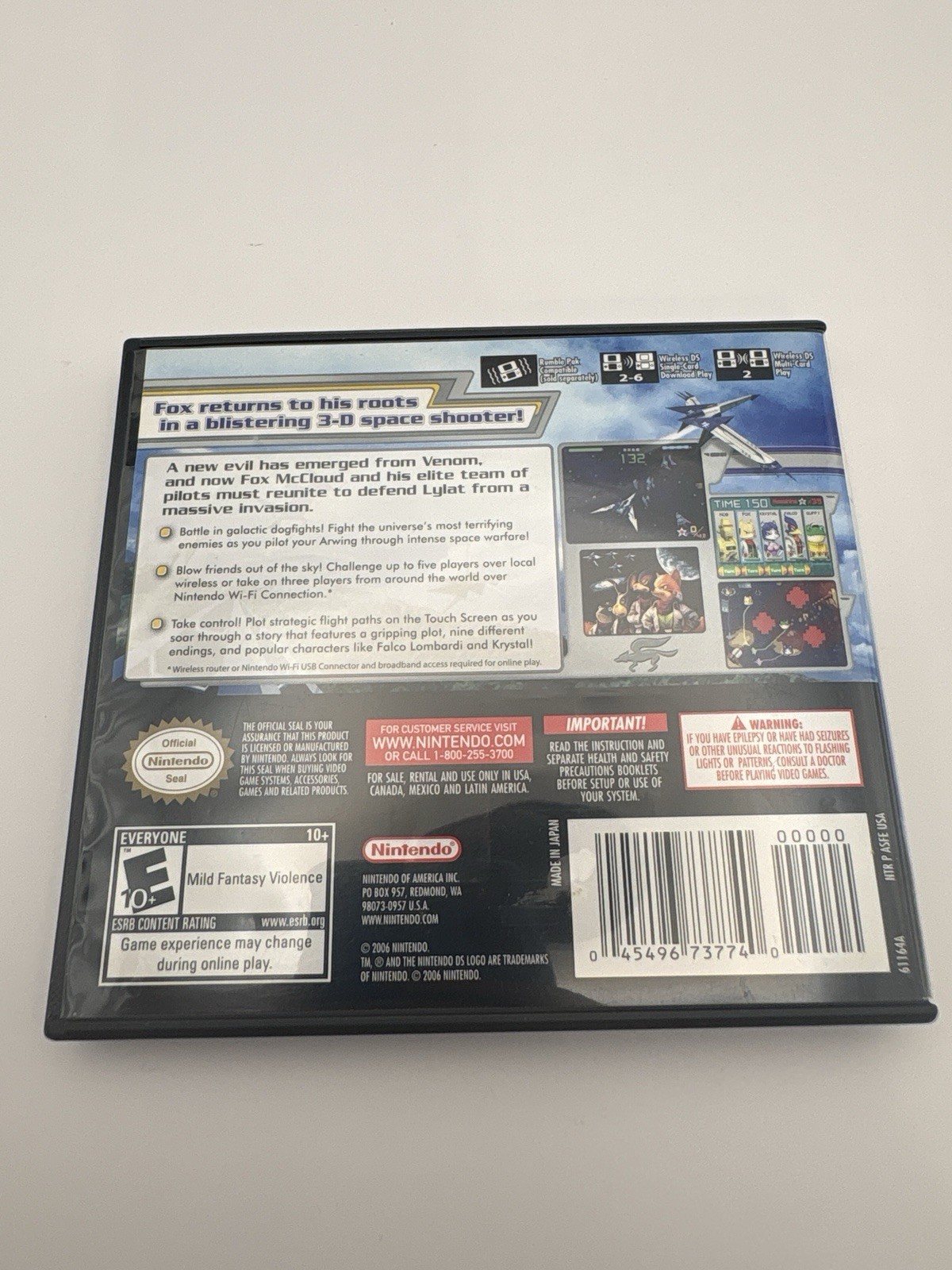 Nintendo DS Star Fox Command – Complete in Case w/ Instruction Manual – Tested