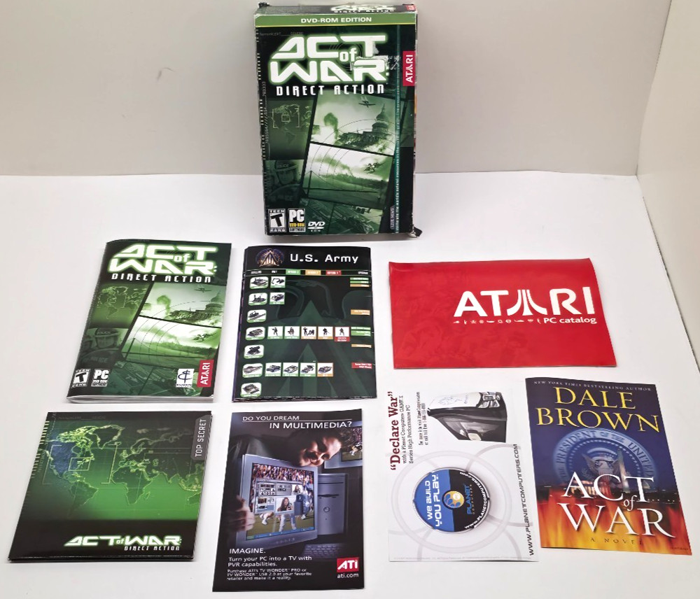 Act of War: Direct Action PC DVD-ROM 2005 Complete CIB w/ all Inserts & Keycode