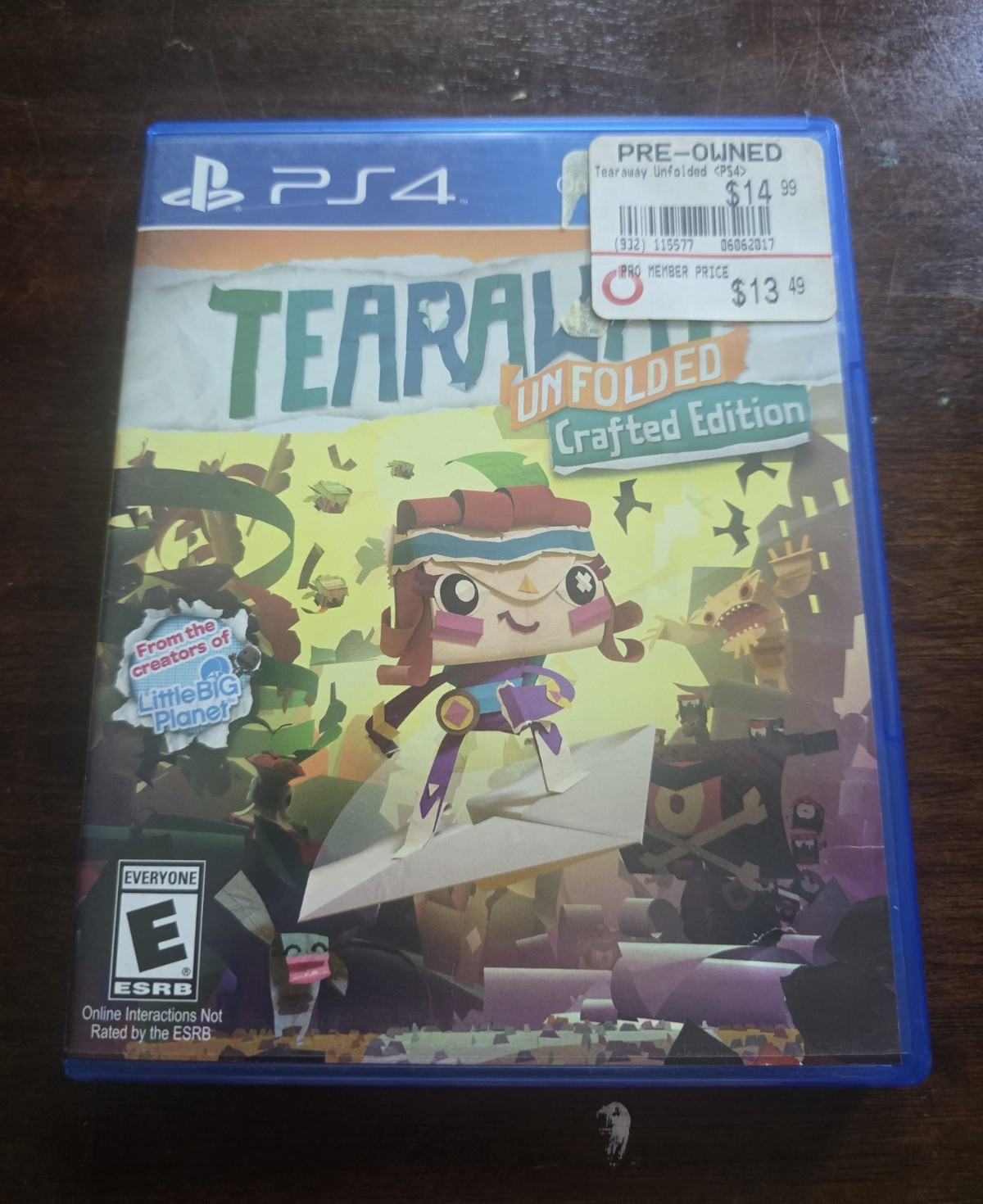 Sony Computer Entertainment Tearaway Unfolded Crafted Edition PS4 E 2015