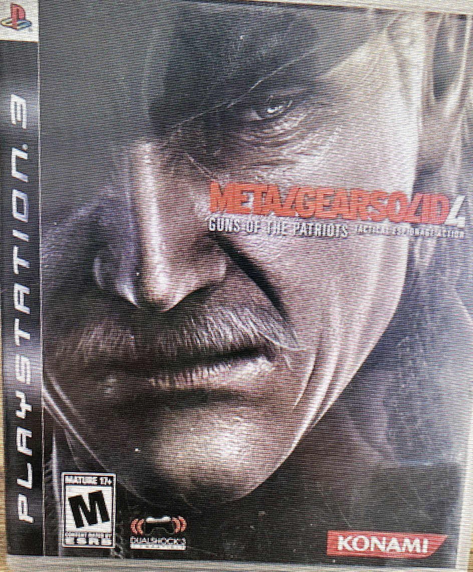 Konami Metal Gear Solid 4 Guns of the Patriots PS3 2008 no Manuel, Disc & Case