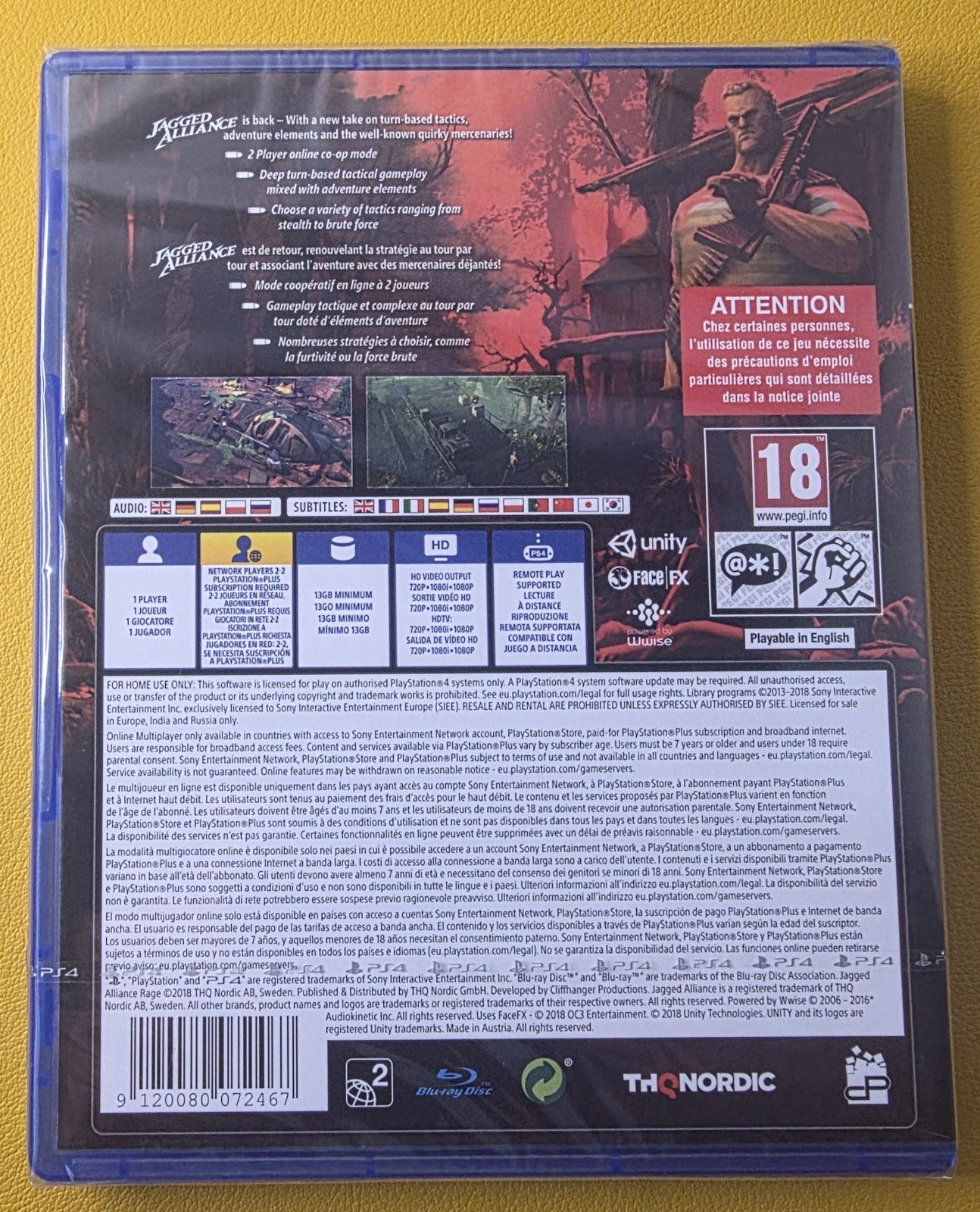Jagged Alliance: Rage (2018) Sony PlayStation 4 Region Free NEW Factory Sealed