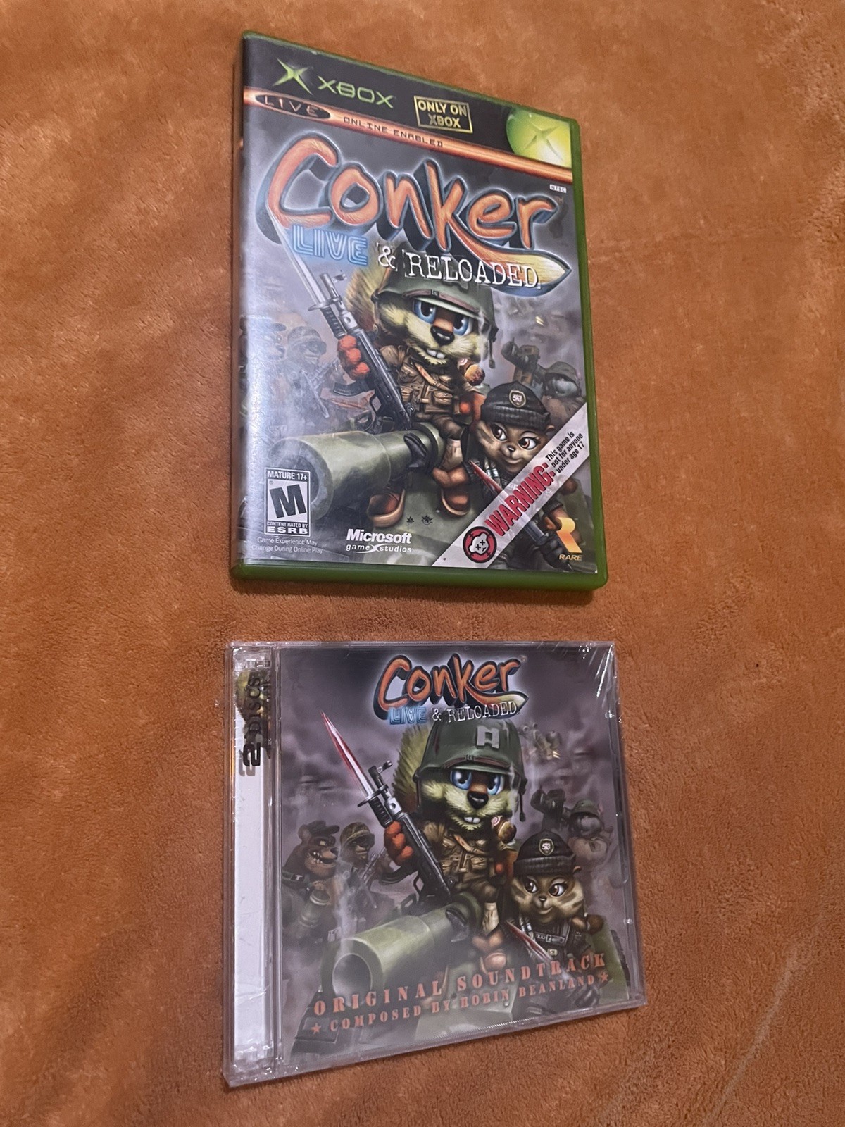 Conker Live & Reloaded Xbox 2005 + Soundtrack Rareware