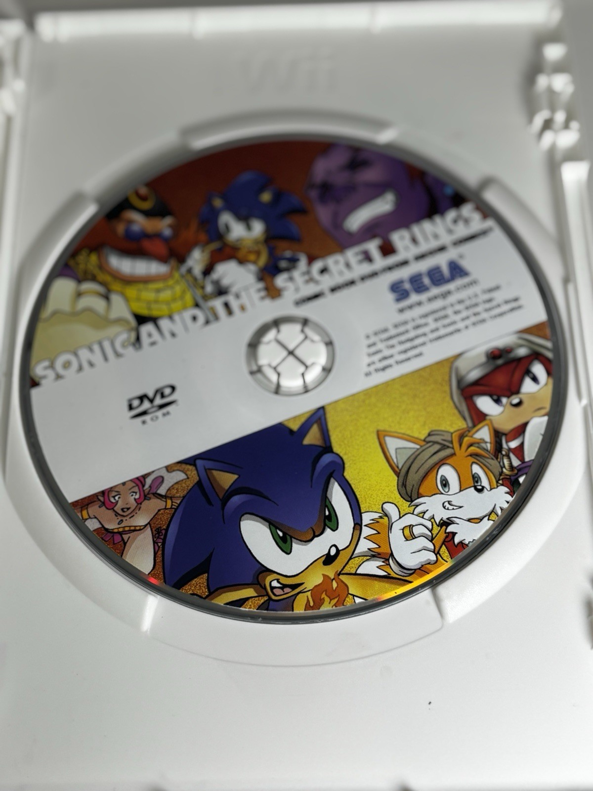 Sonic and the Secret Rings Nintendo Wii Target Exclusive with Comic DVD