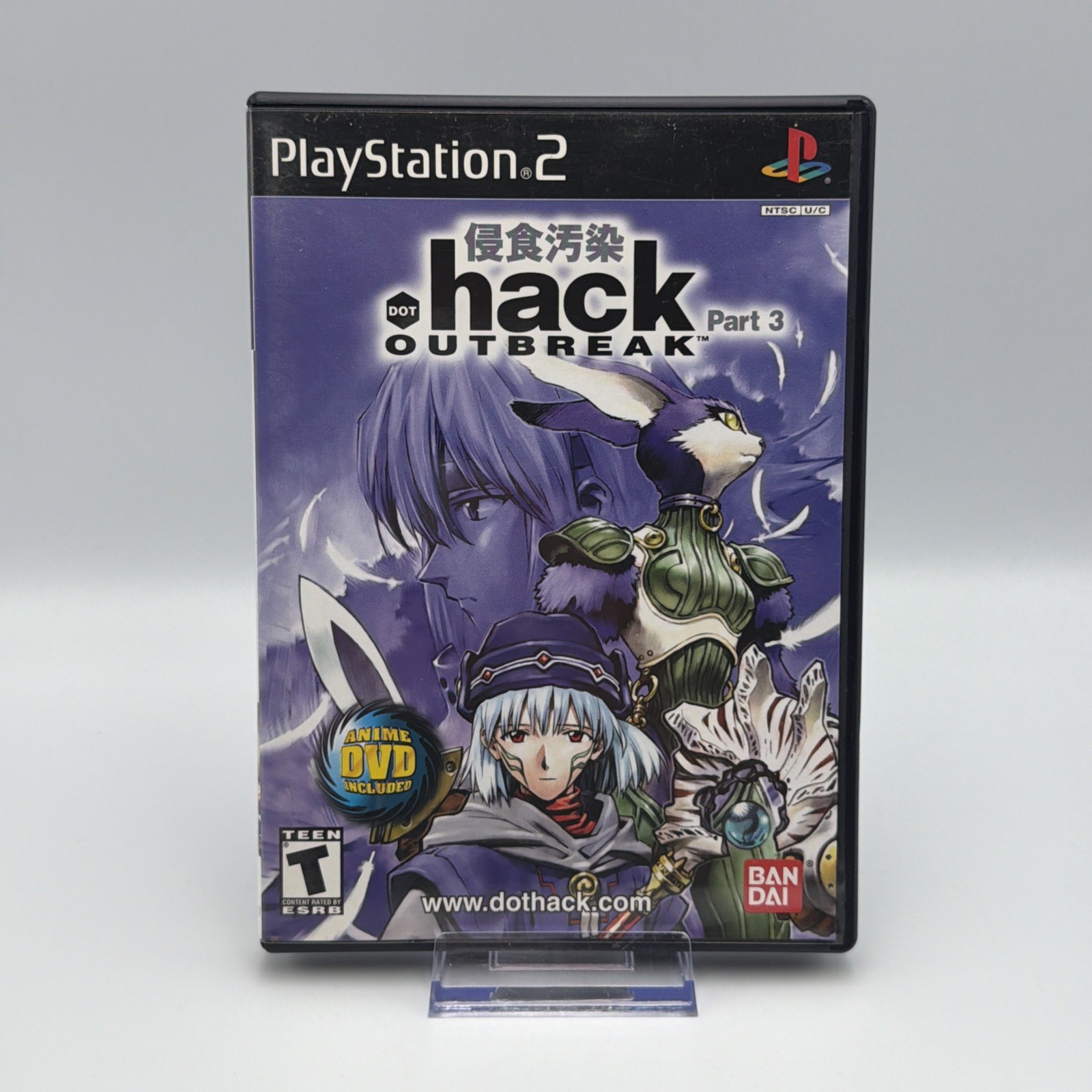 .Hack Outbreak Part 3 (Sony PlayStation 2 PS2, 2003) CIB w Reg Card / Bonus DVD