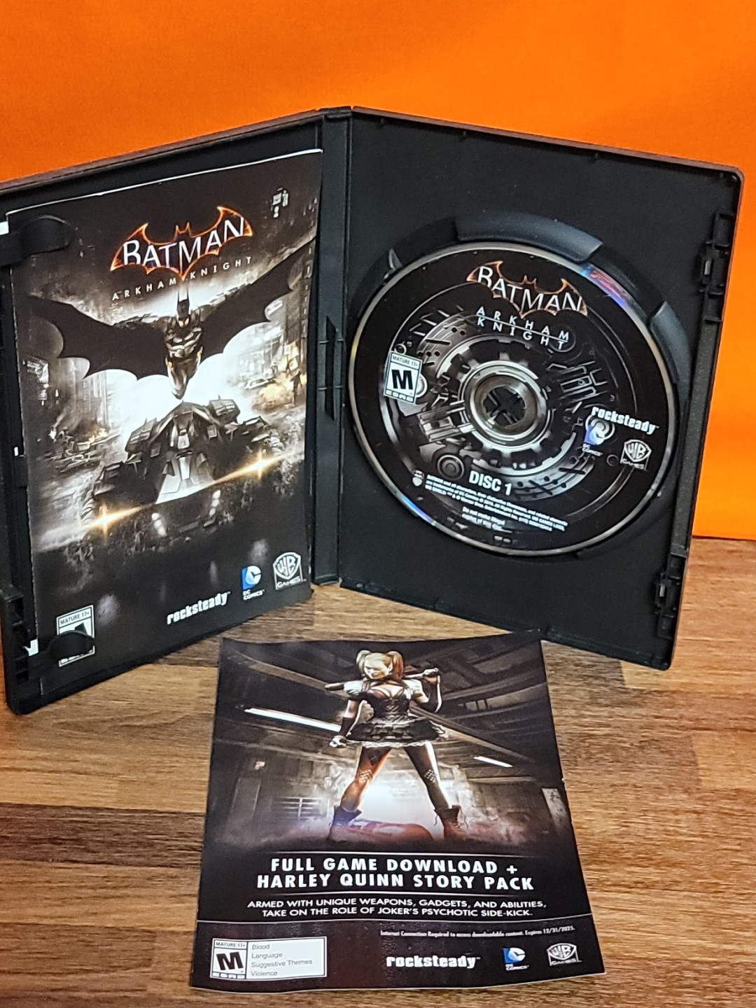 Batman Arkham Knight (Windows PC, 2015) Complete 5 Disc Set w Inserts CIB