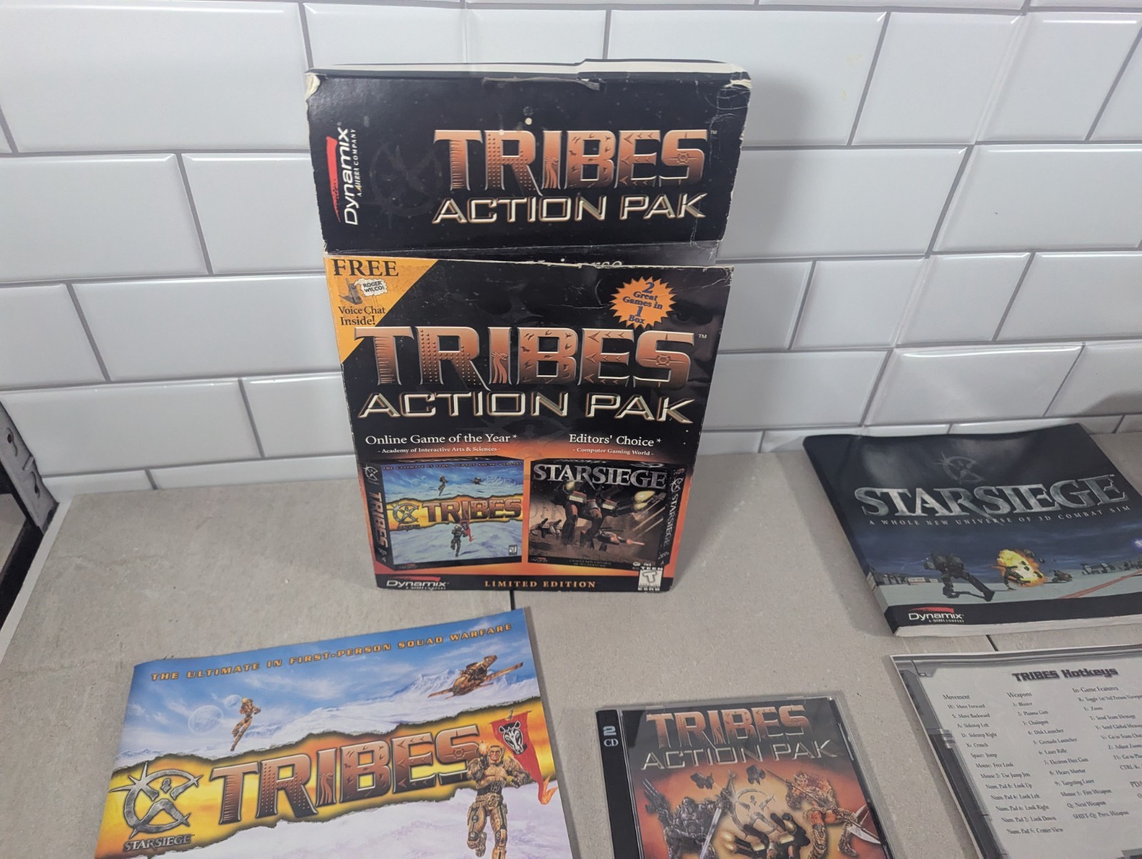 TRIBES: ACTION PAK PC CD-ROM GAME STARSIEGE WIN Limited Edition Big Box 2 Disc