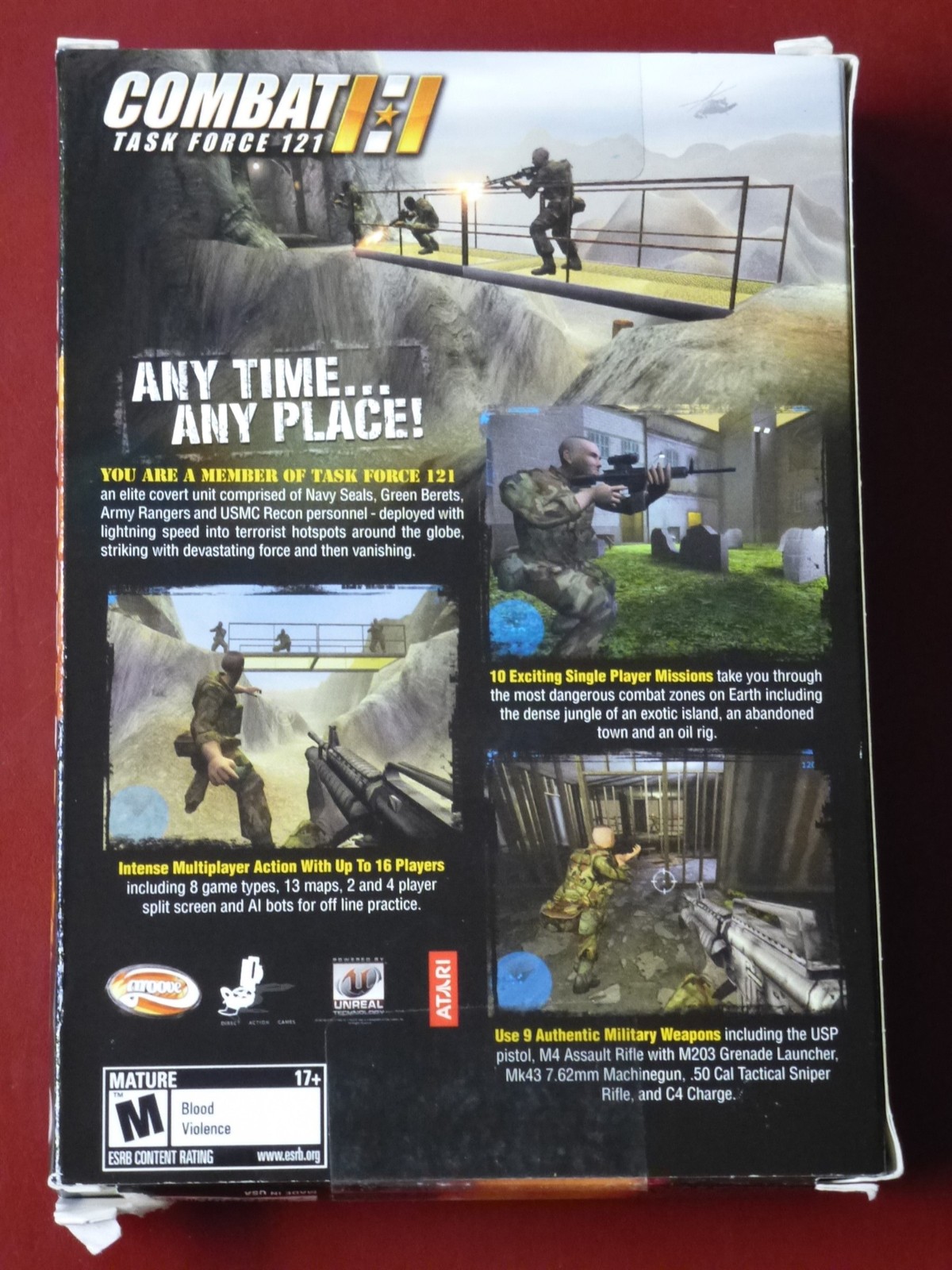 Video Game PC Combat Task Force 121 NEW SEALED Box