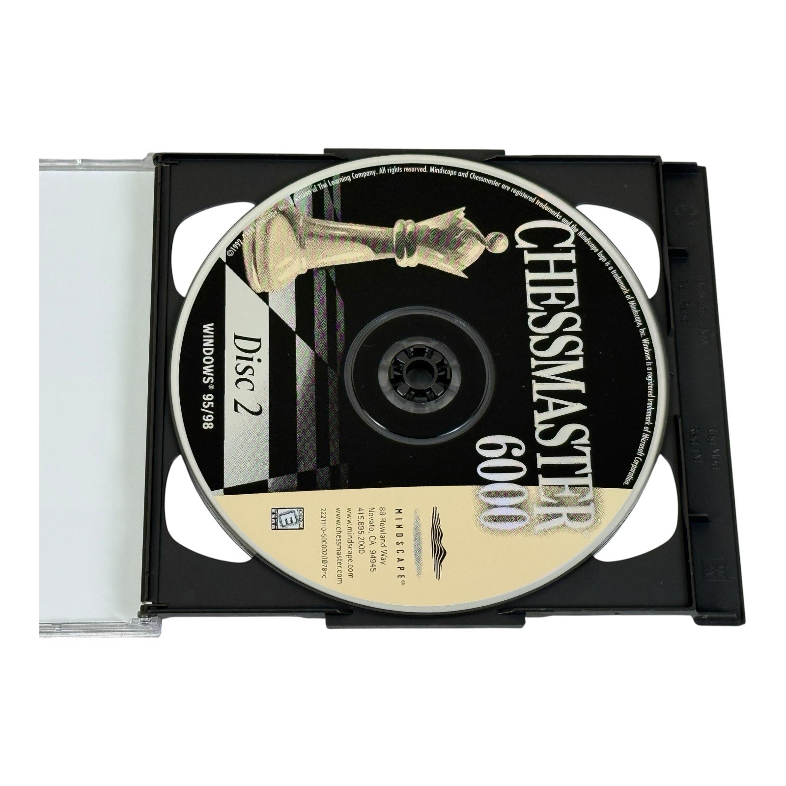 CHESSMASTER 6000 PC GAME Windows 95-98 CD 2 Disks~Excellent Condition!