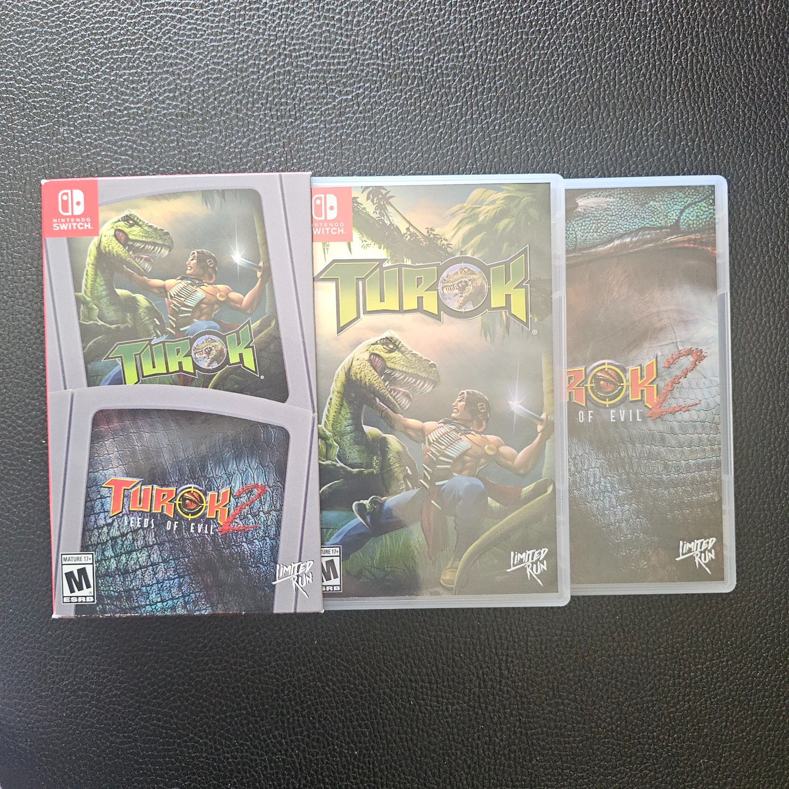 Turok & Turok 2 Dual Pack w/Slipcover – Limited Run Games #44 & #43 SHIPS IN BOX