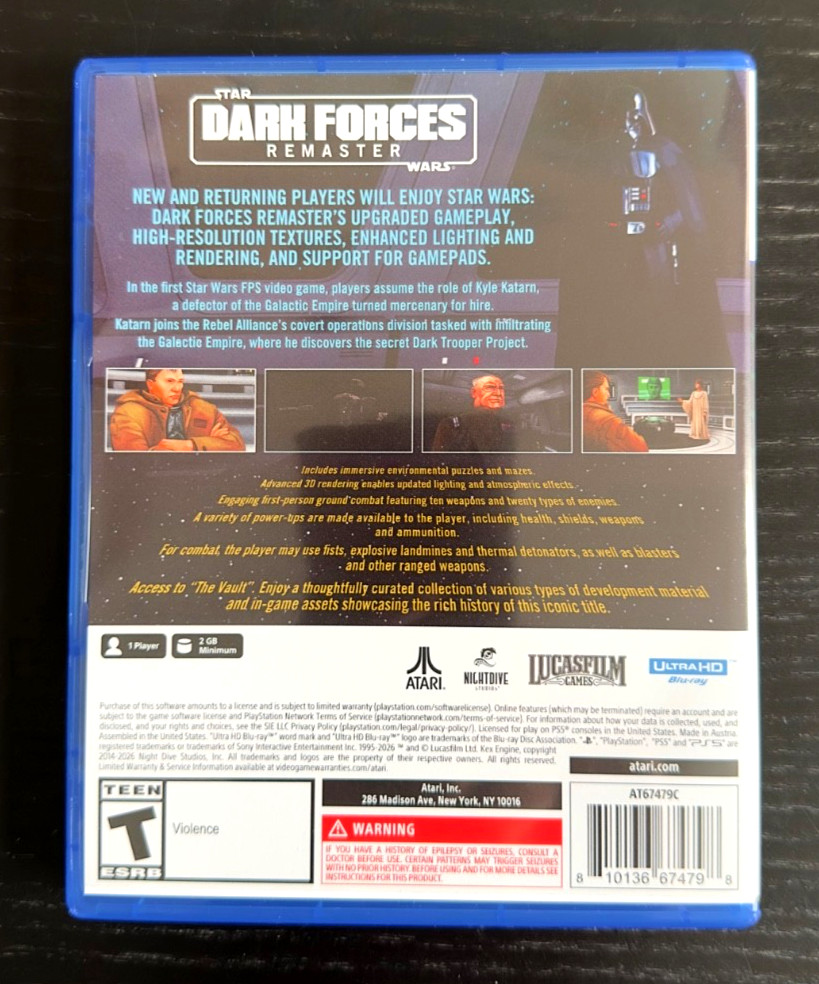 Star Wars Dark Forces Remaster PS5