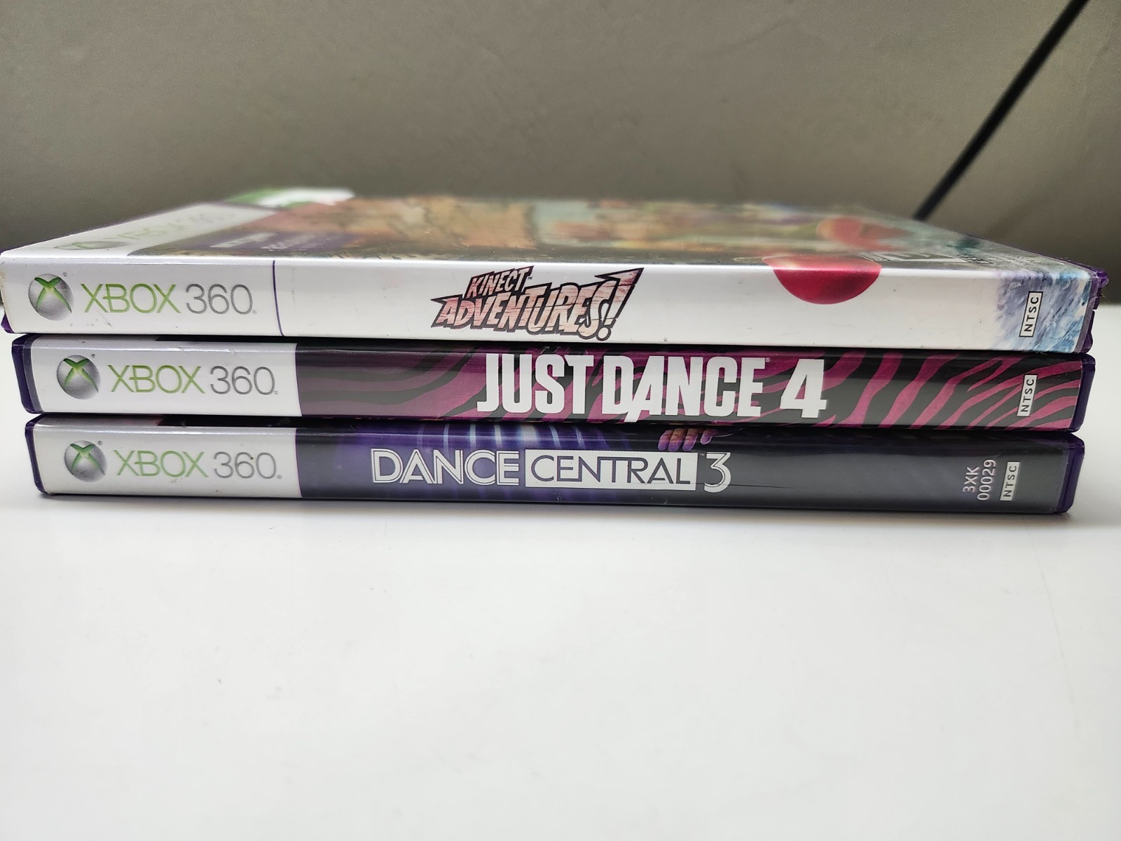 Dance Central 3 & 4 Game Bundle Xbox 360 Tested & Working & Kinect Adventures