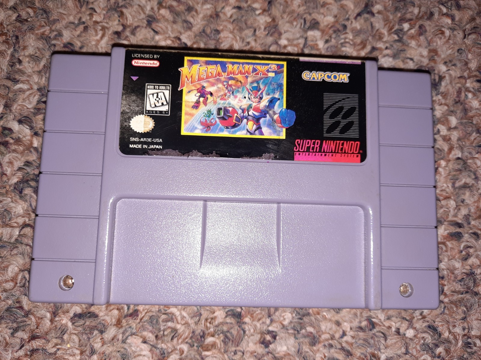 Mega Man X3 SNES Super Nintendo Authentic Cartridge Tested Working Capcom