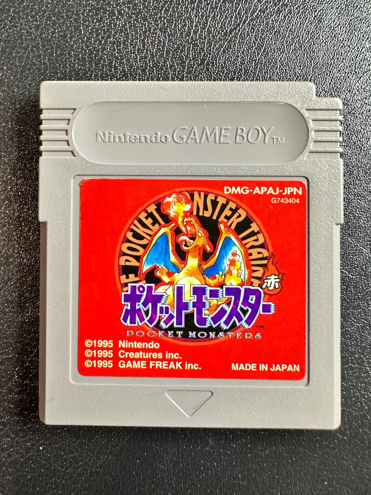 Pokémon Red Pocket Monsters Nintendo Game Boy Japanese Tested and Working
