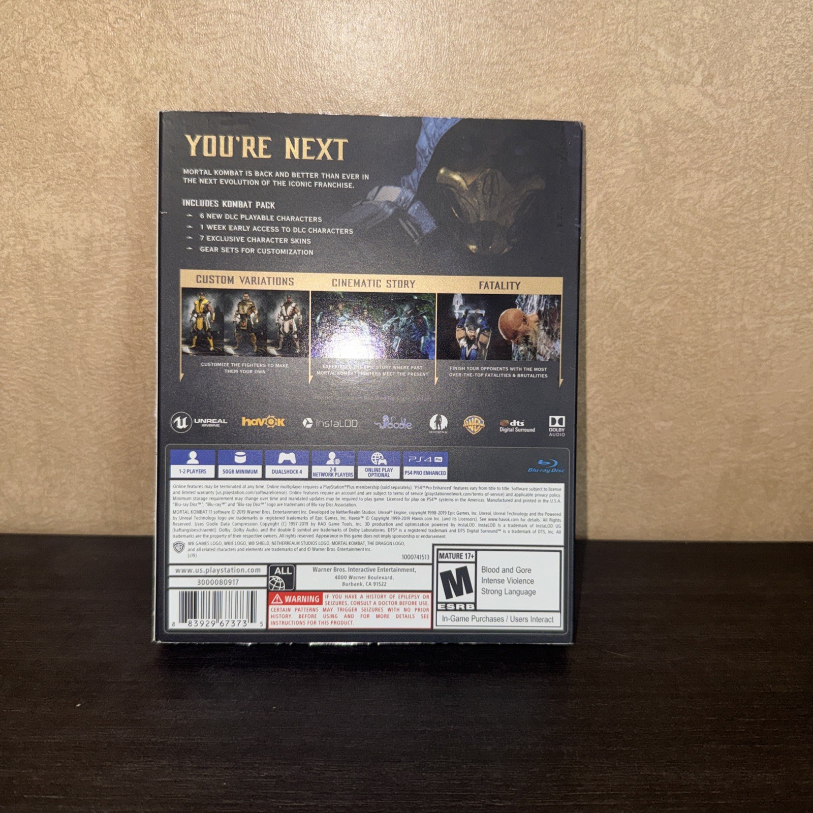 Mortal Kombat 11 Premium Edition PS4 steelbook
