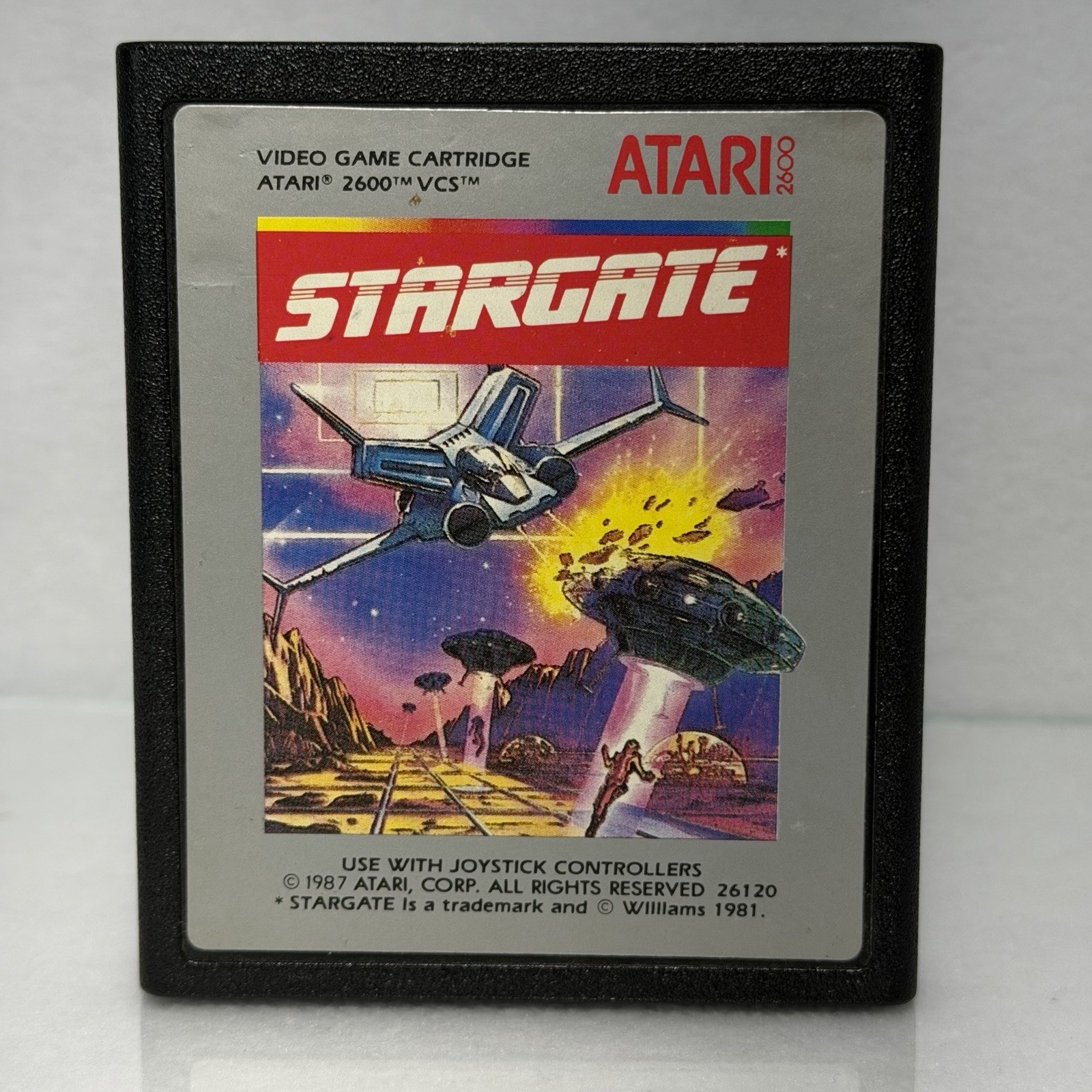 Stargate⭐️CLEAN Working +Manual⭐️Atari 2600 Original Authentic