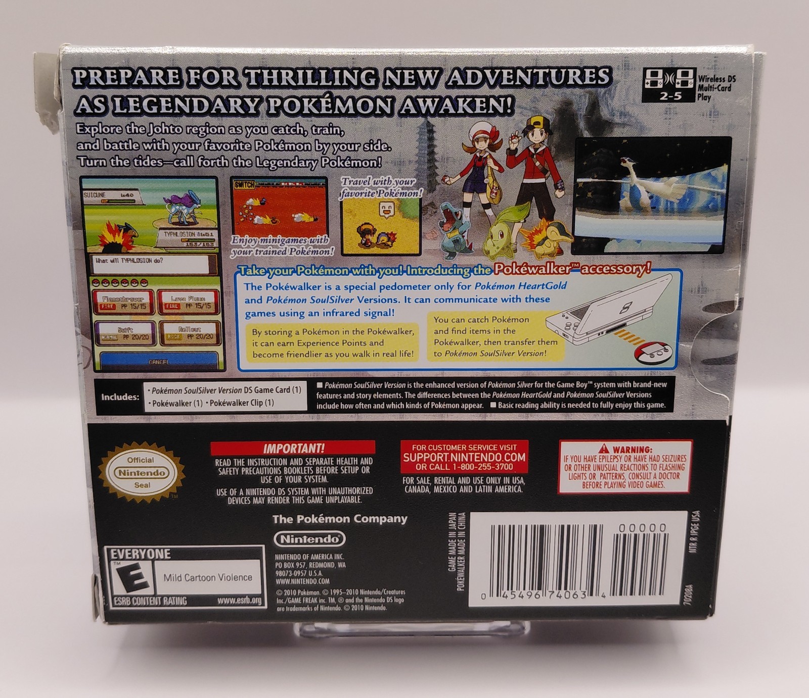 Pokémon SoulSilver BIG BOX CIB Complete TESTED AUTHENTIC DS