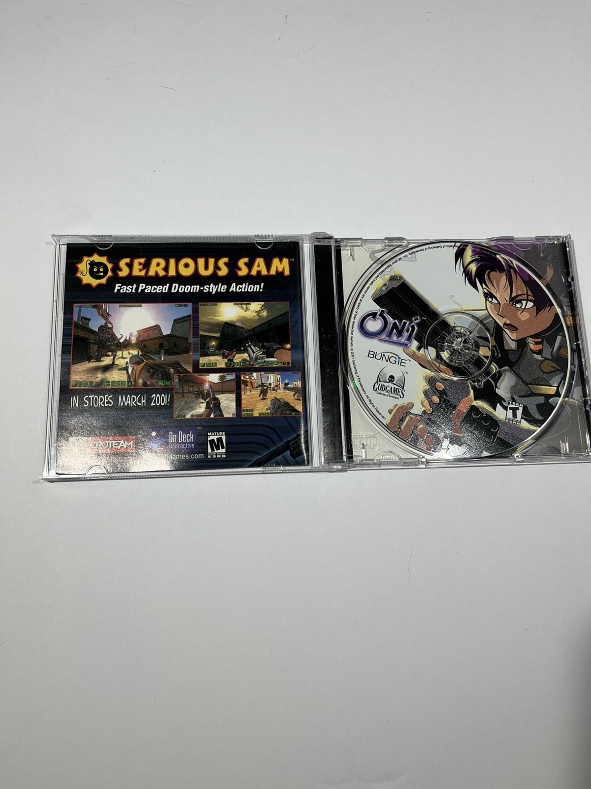 Oni BIG BOX PC GAME 2002 No Manual has demo disk and registration card