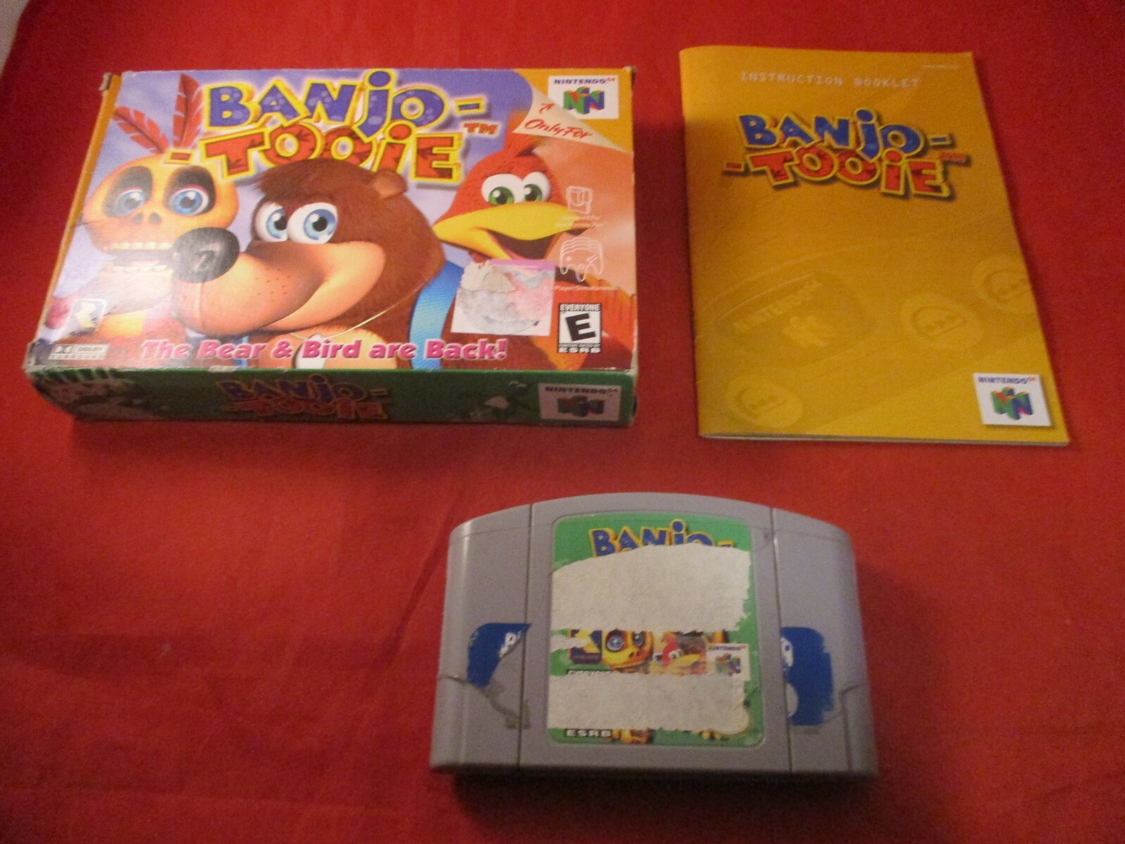 Banjo-Tooie (Nintendo 64, 2000) COMPLETE w/ Box manual game WORKS!