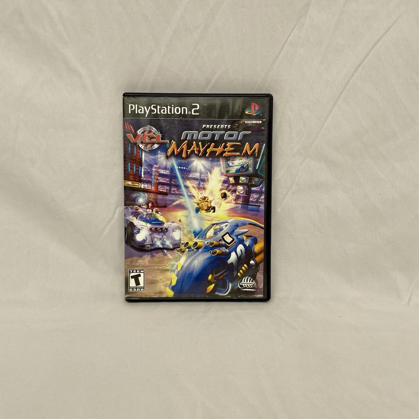 Motor Mayhem: Vehicular Combat League PS2,Game & Case PlayStation2 Tested