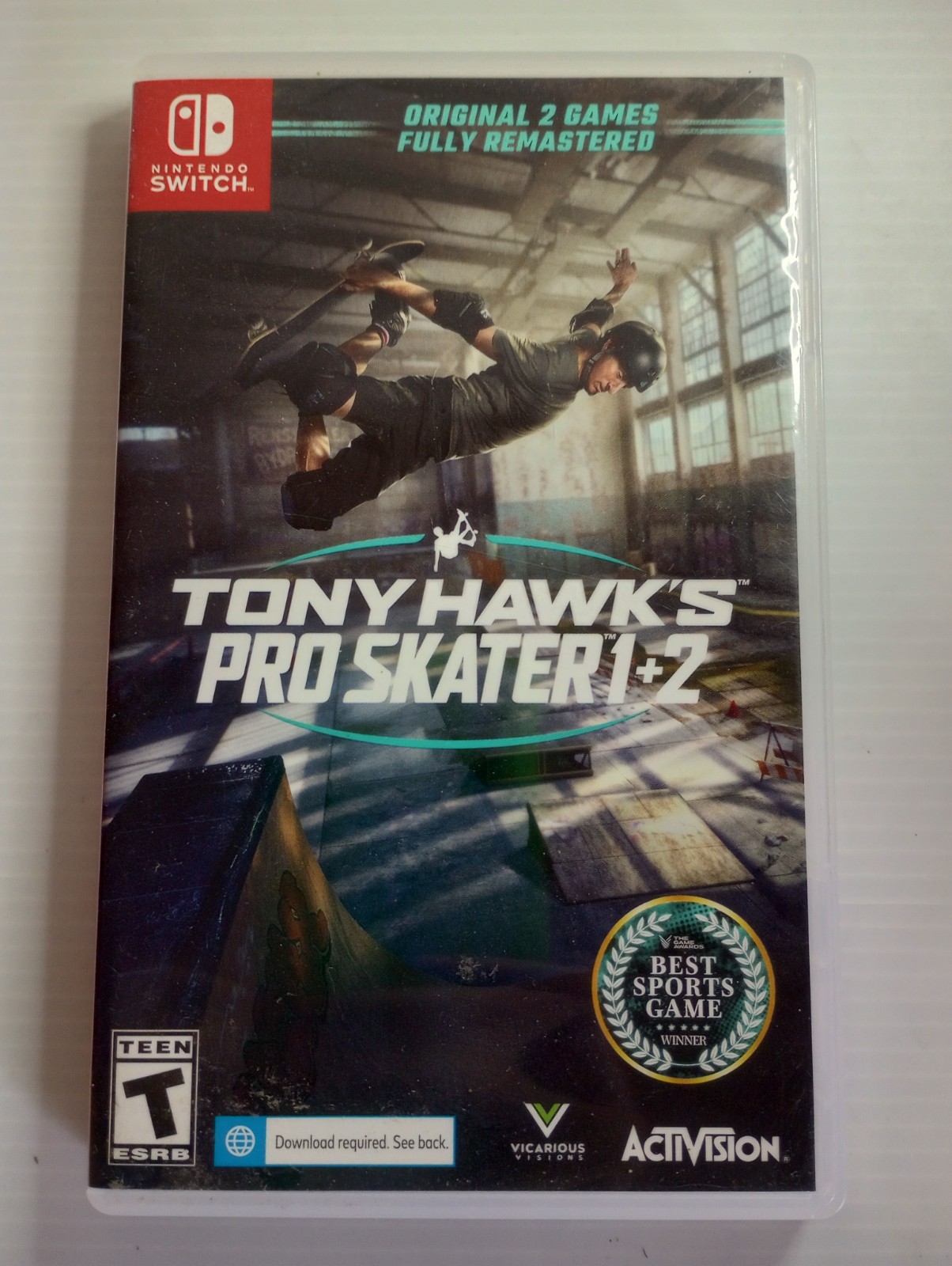 Tony Hawk’s Pro Skater 1 + 2 Nintendo Switch Game Activision Complete in Case