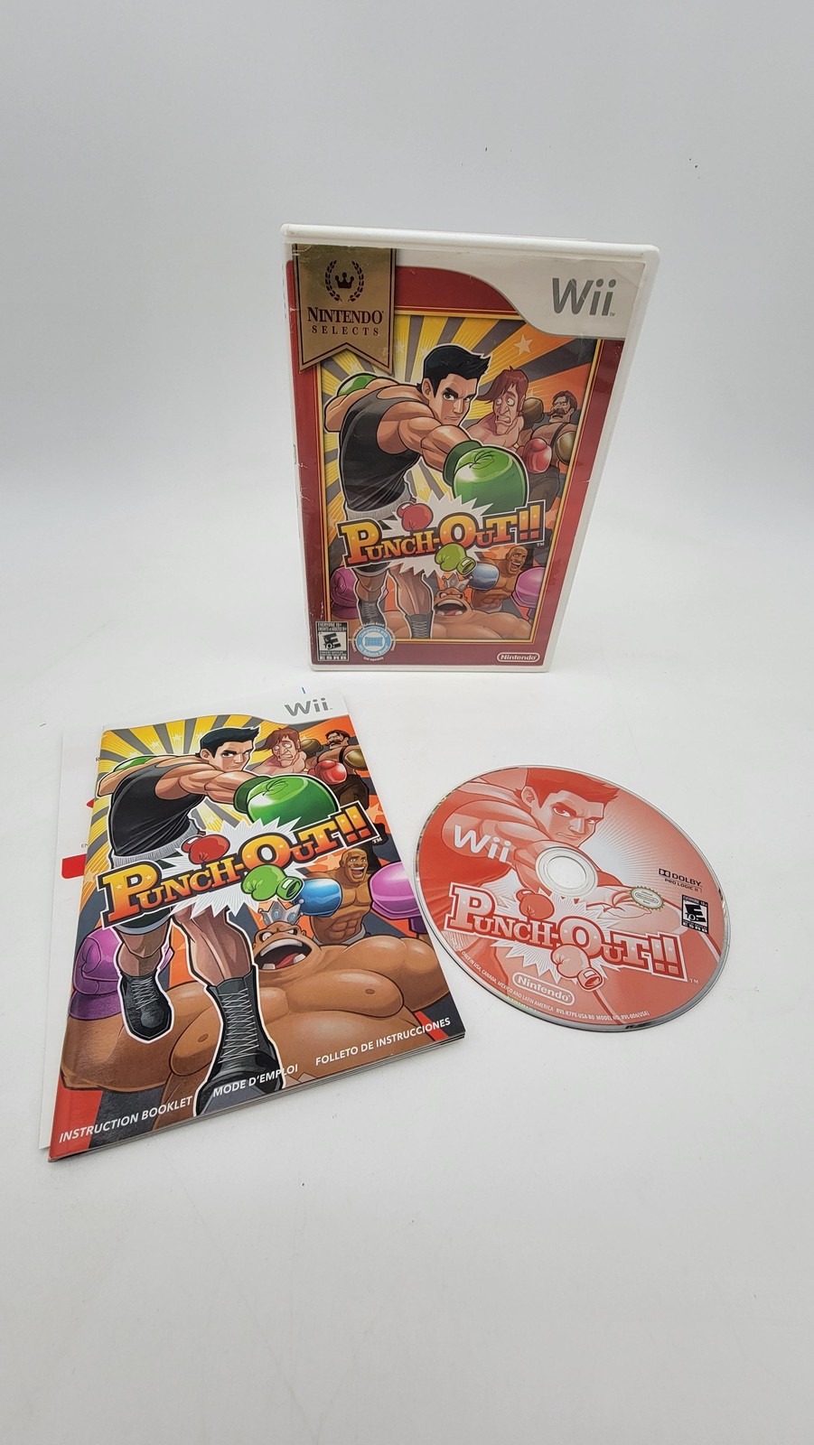 Punch-Out!! Nintendo Wii Video Game Nintendo Selects CIB Boxing Sports TESTED