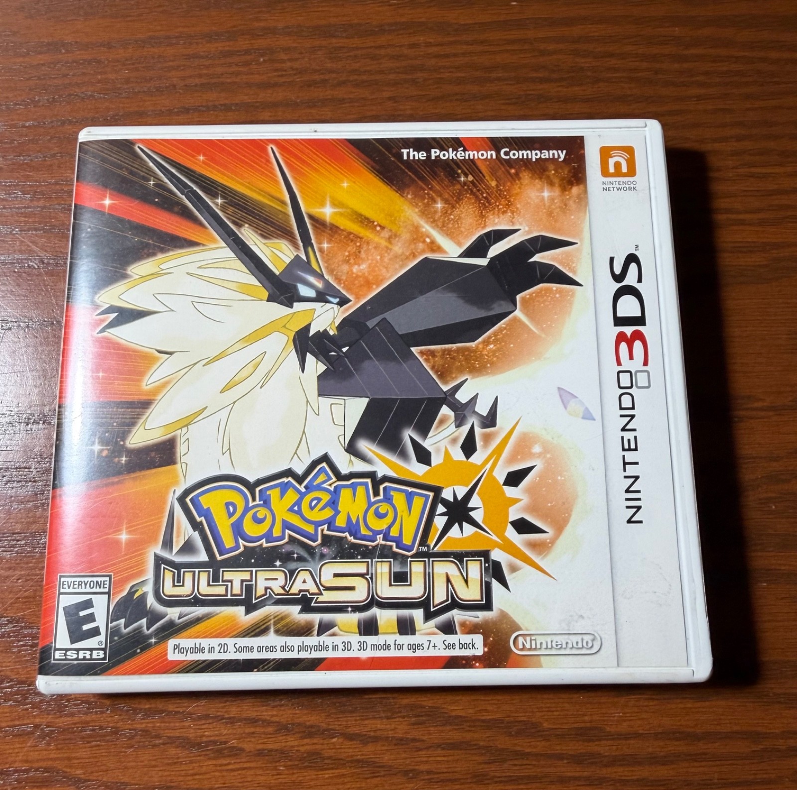 NINTENDO 3DS VIDEO GAME TESTED WORKS POKEMON ULTRA SUN IN CASE W/ MANUAL