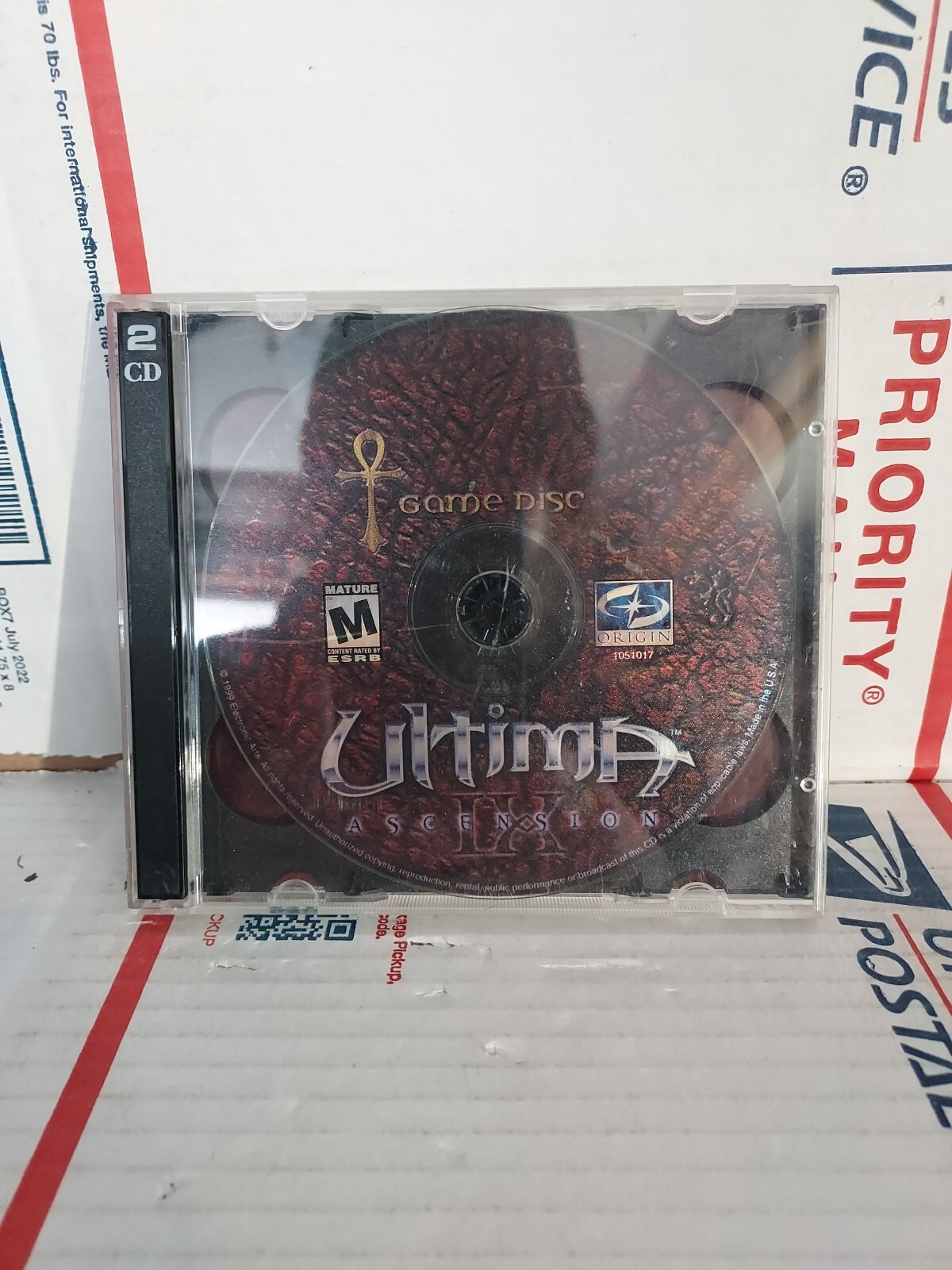 Ultima Ascension IX (Windows PC CD, 1999) 2 Disc Set Missing Booklet – #62a
