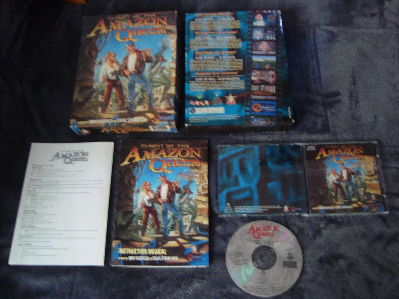 FLIGHT OF THE AMAZON QUEEN PC Game CD UK version Big Box rare Game