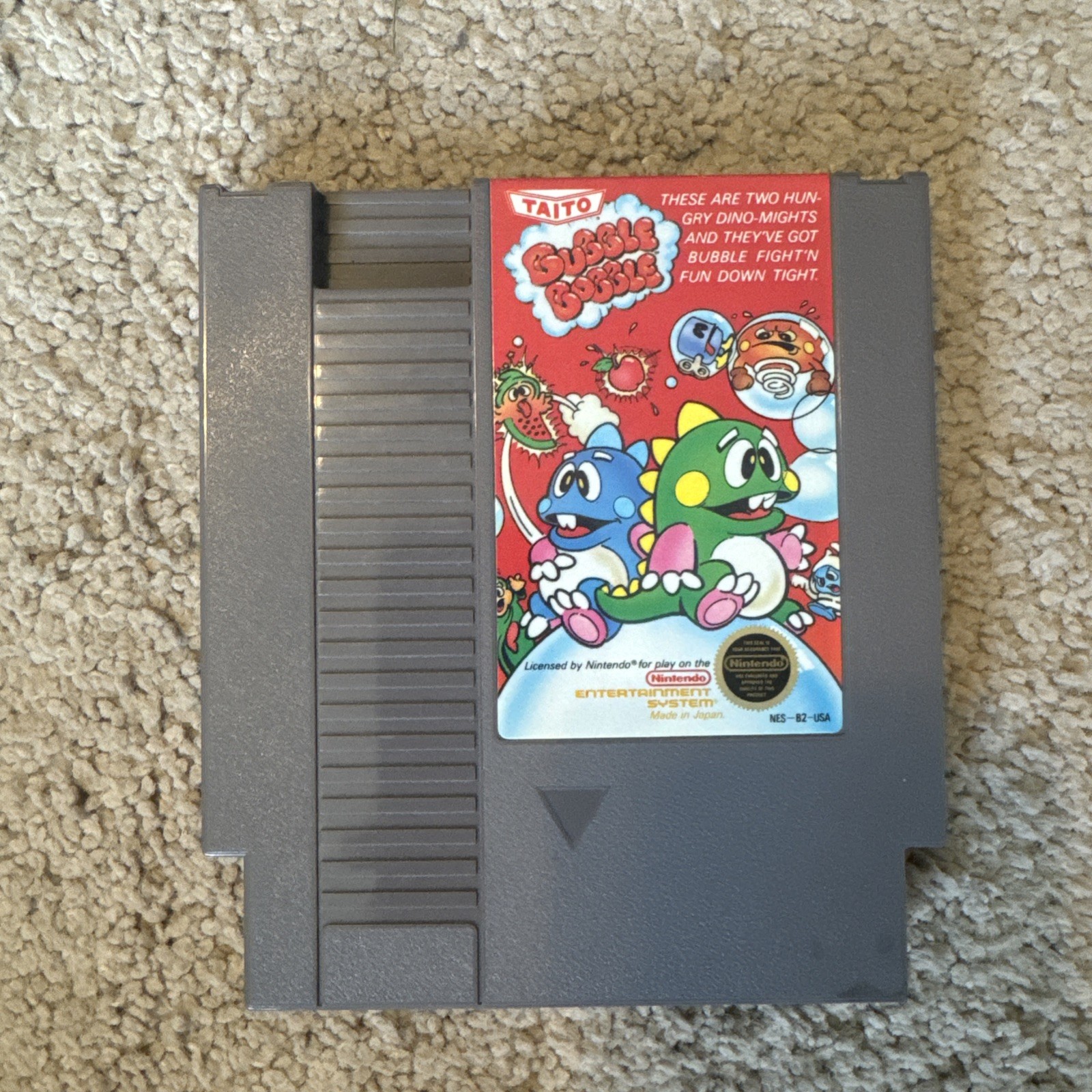 Bubble Bobble (NES Cartridge) TESTED and WORKING w/Slip Cover