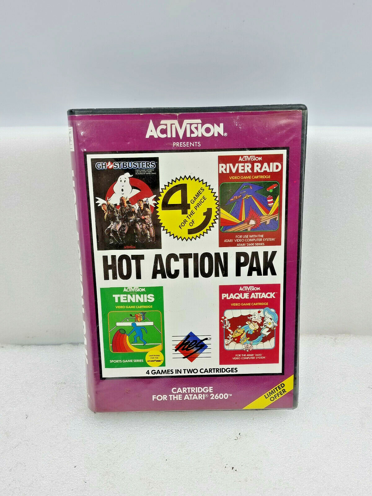VGC Atari 2600 HOT ACTION PAK Activision 4 Games Manual Included Ghostbusters