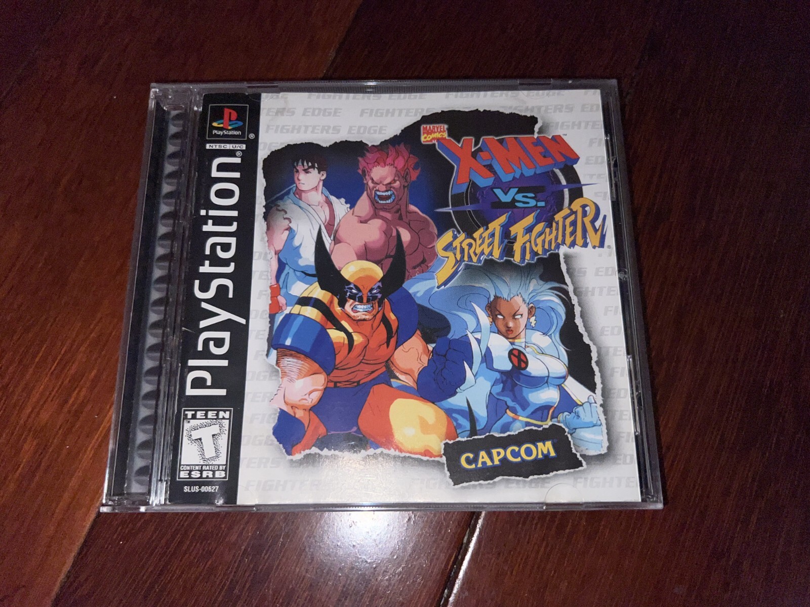 X-Men vs. Street Fighter (Sony PlayStation 1, 1998) PS1 Black Label CIB COMPLETE