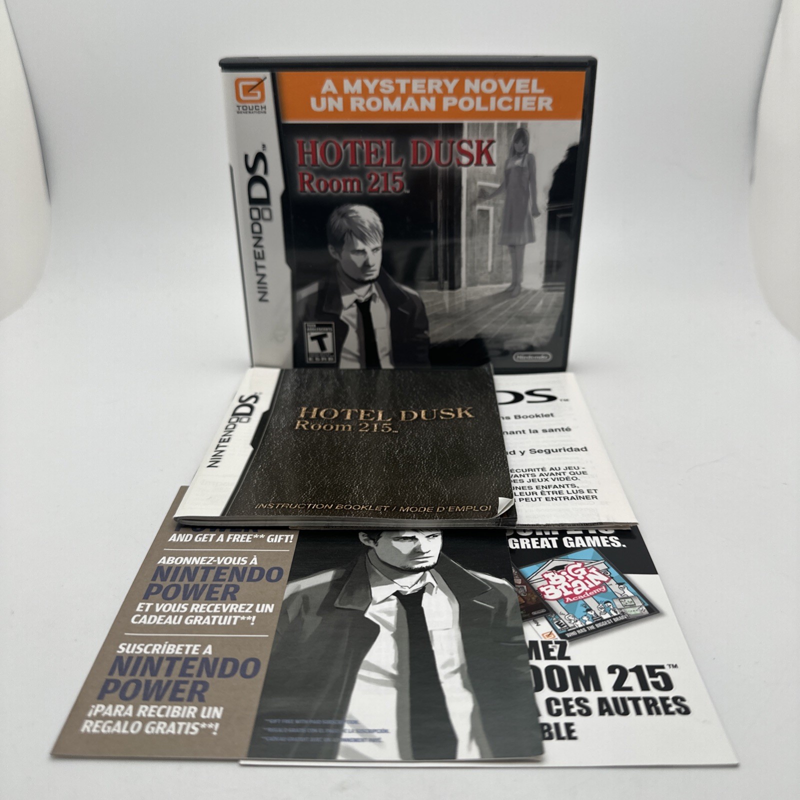 Hotel Dusk: Room 215 (Nintendo DS, 2007) Case and Manual Only