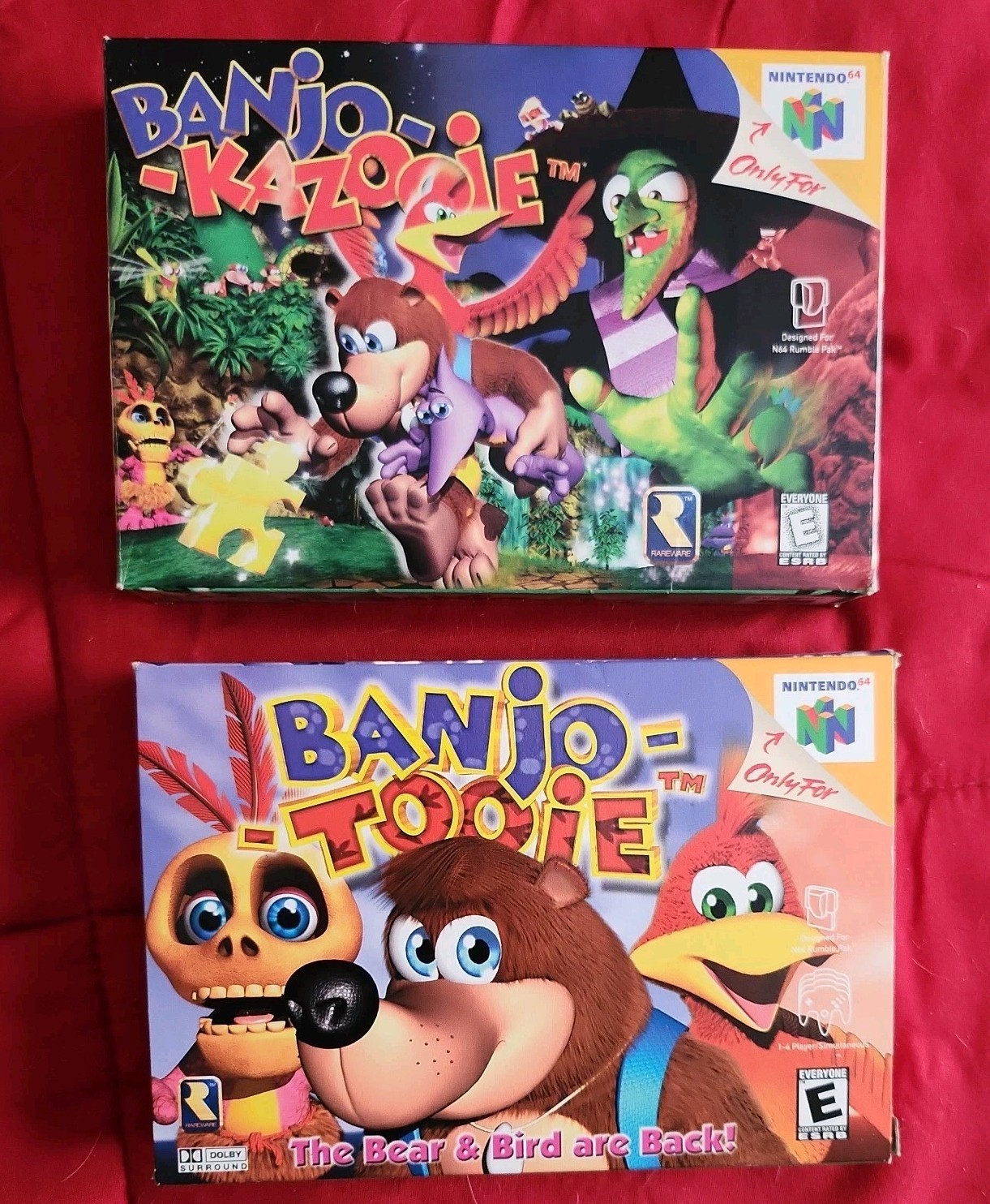 Banjo Kazooie & Banjo Tooie (Nintendo 64 ) CIB ☆ EXCELLENT ☆